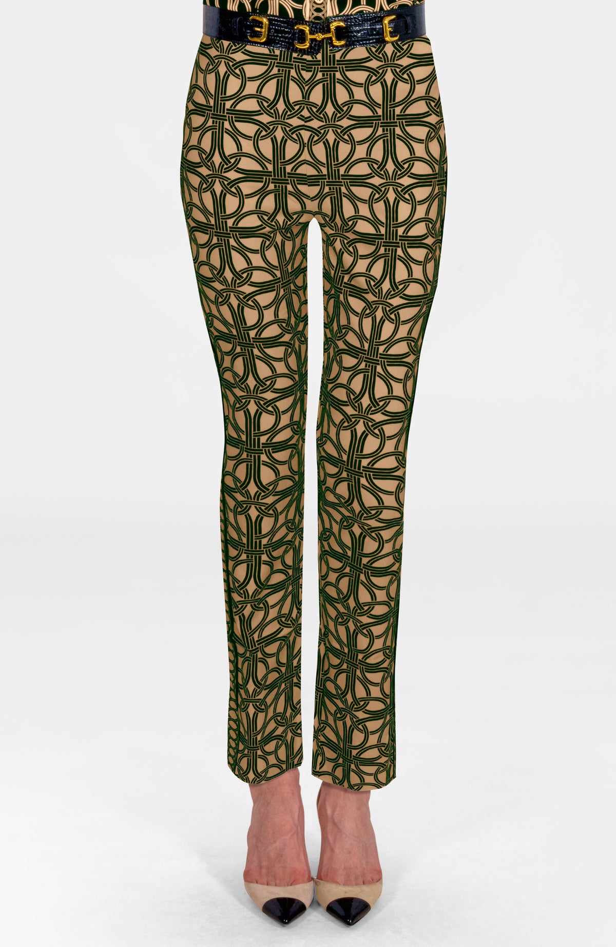Gripeless Pull On Pants - Ring Toss Champagne