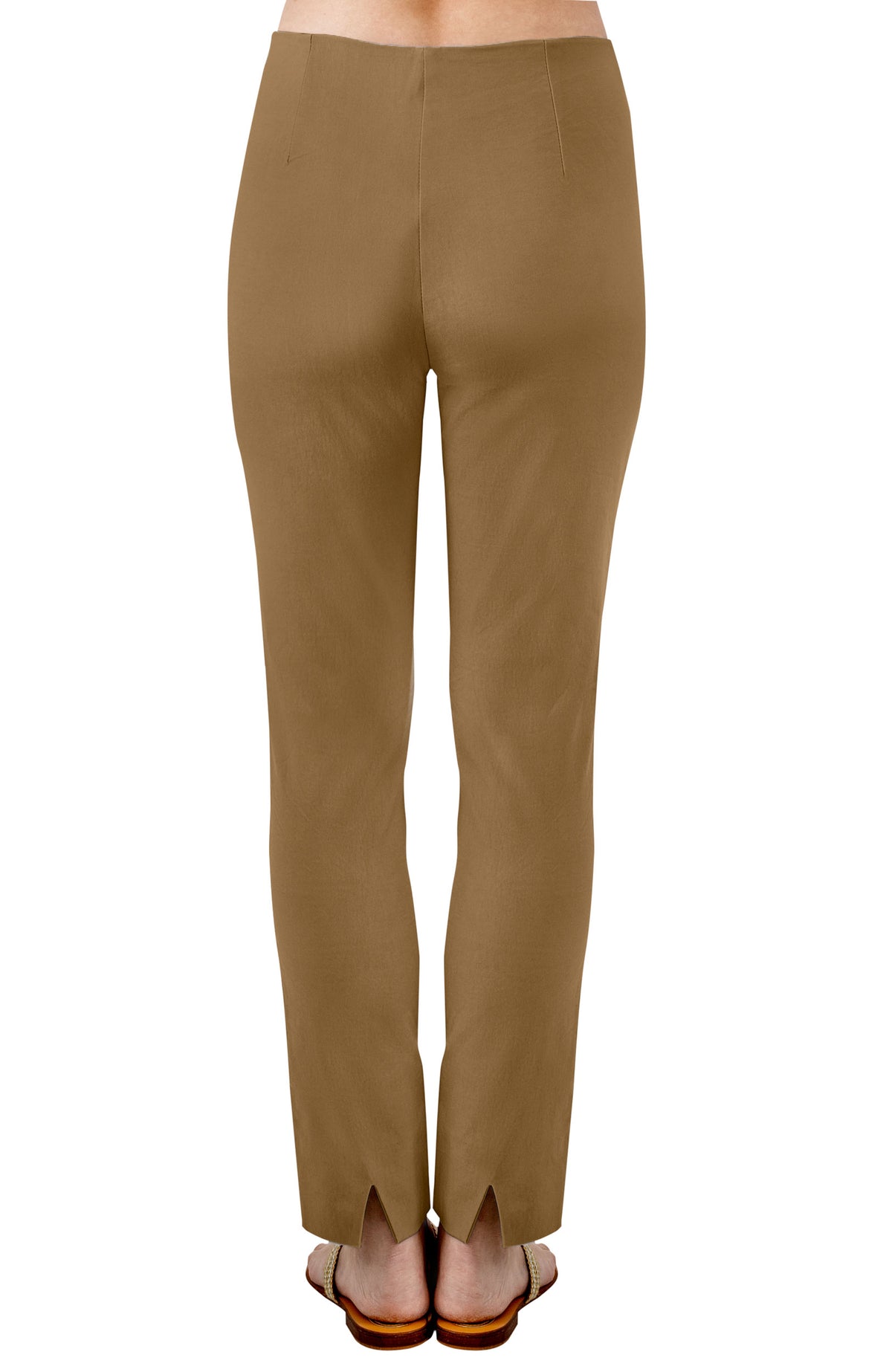 GripeLess Pull On Pant - Solid - XS Mocha Latte 27&quot;