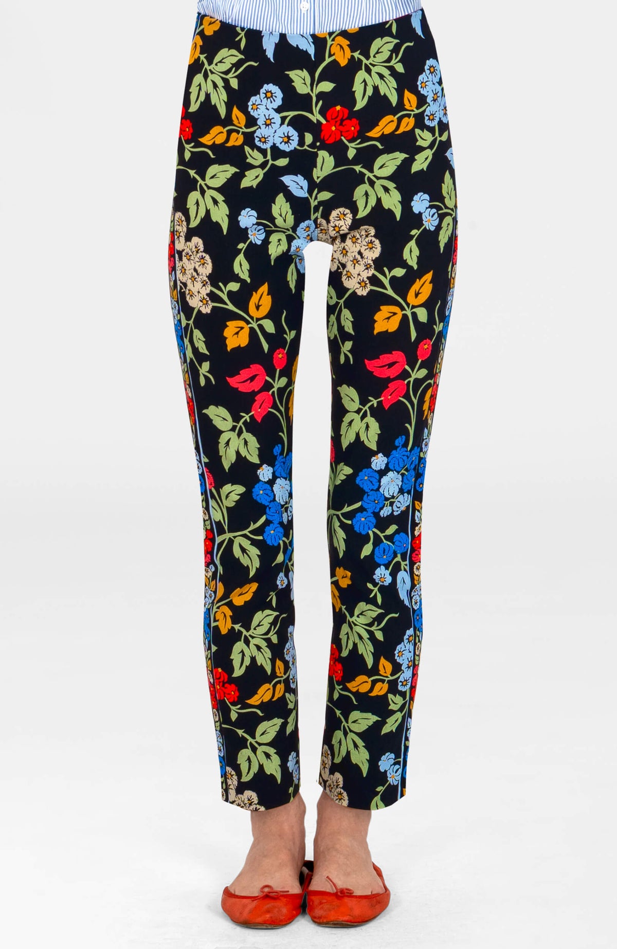 Gripeless Pull On Pants- Winter Garden Black