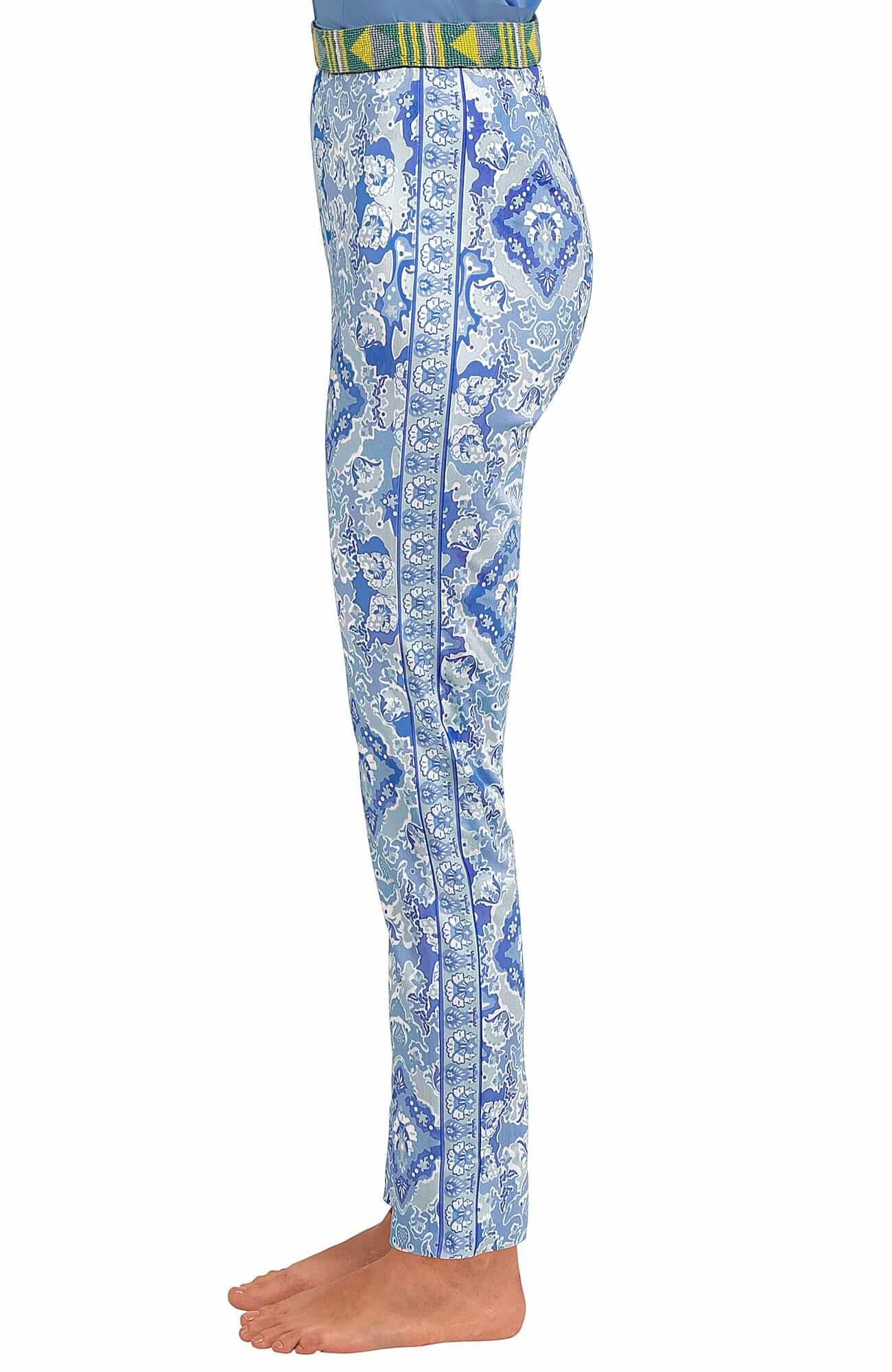 Gripeless Pull On Pants - Watteau Blues