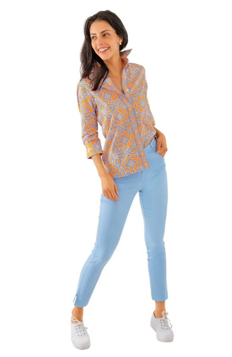 GripeLess Stretch Jeans - Solid Periwinkle