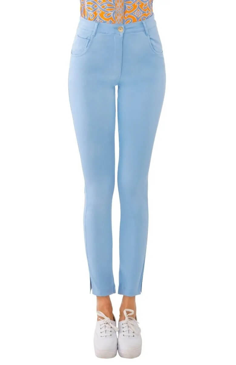 GripeLess Stretch Jeans - Solid Periwinkle