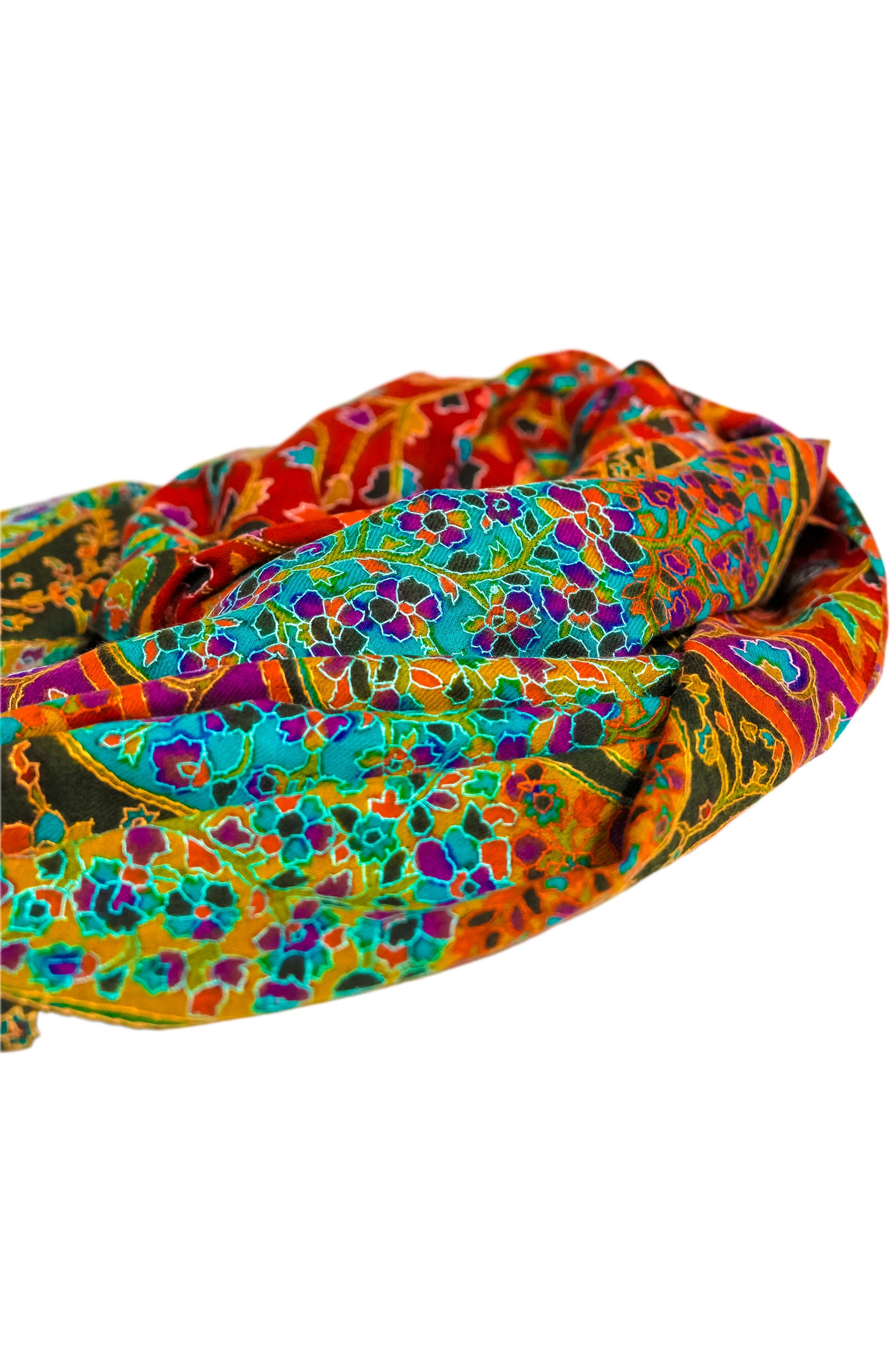 Hand Woven & Hand Embroidered Cashmere Pashmina