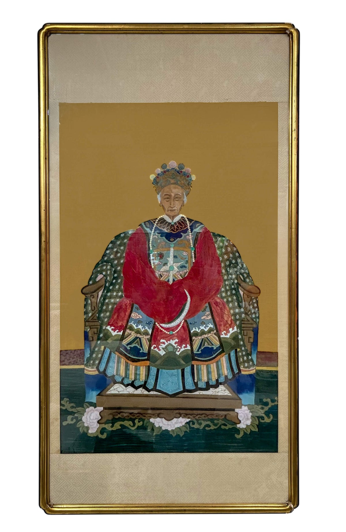 Late 19th /Early 20th Century Chinese Ancestral Portraits ( Set Of Two)