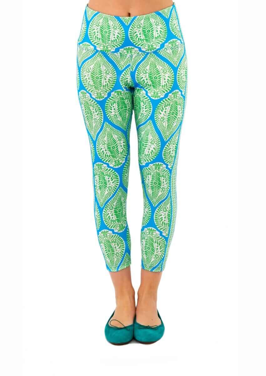 Leggings - Indian Summer Blue Green