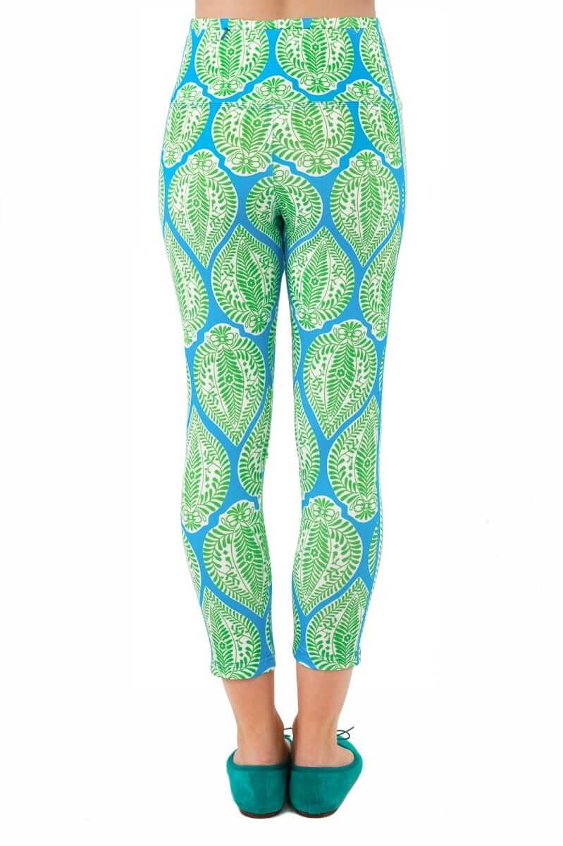 Leggings - Indian Summer Blue Green