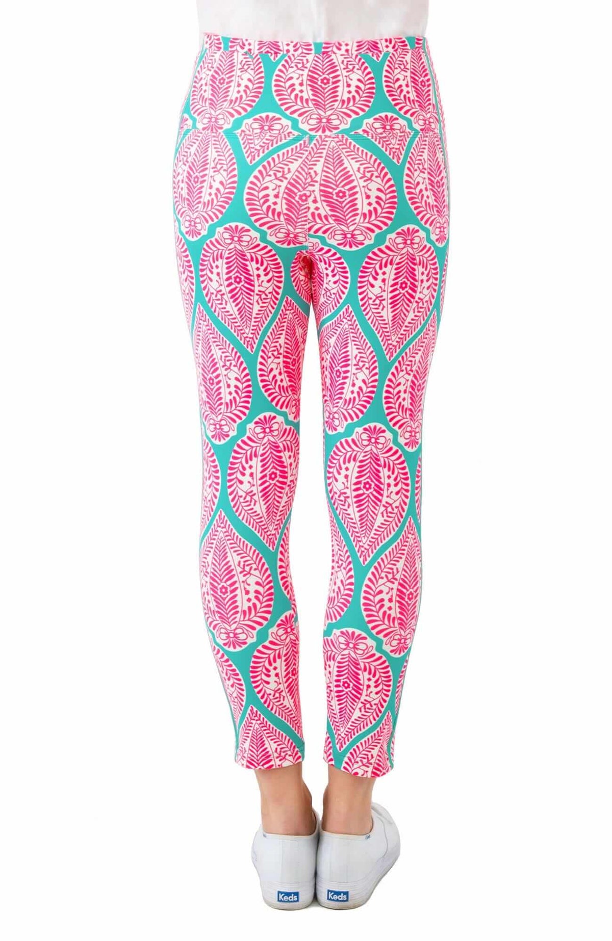 Leggings - Indian Summer Turq Pink