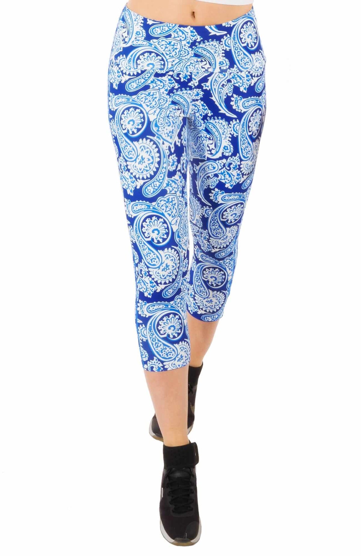 Leggings - Plentiful Paisley Blues