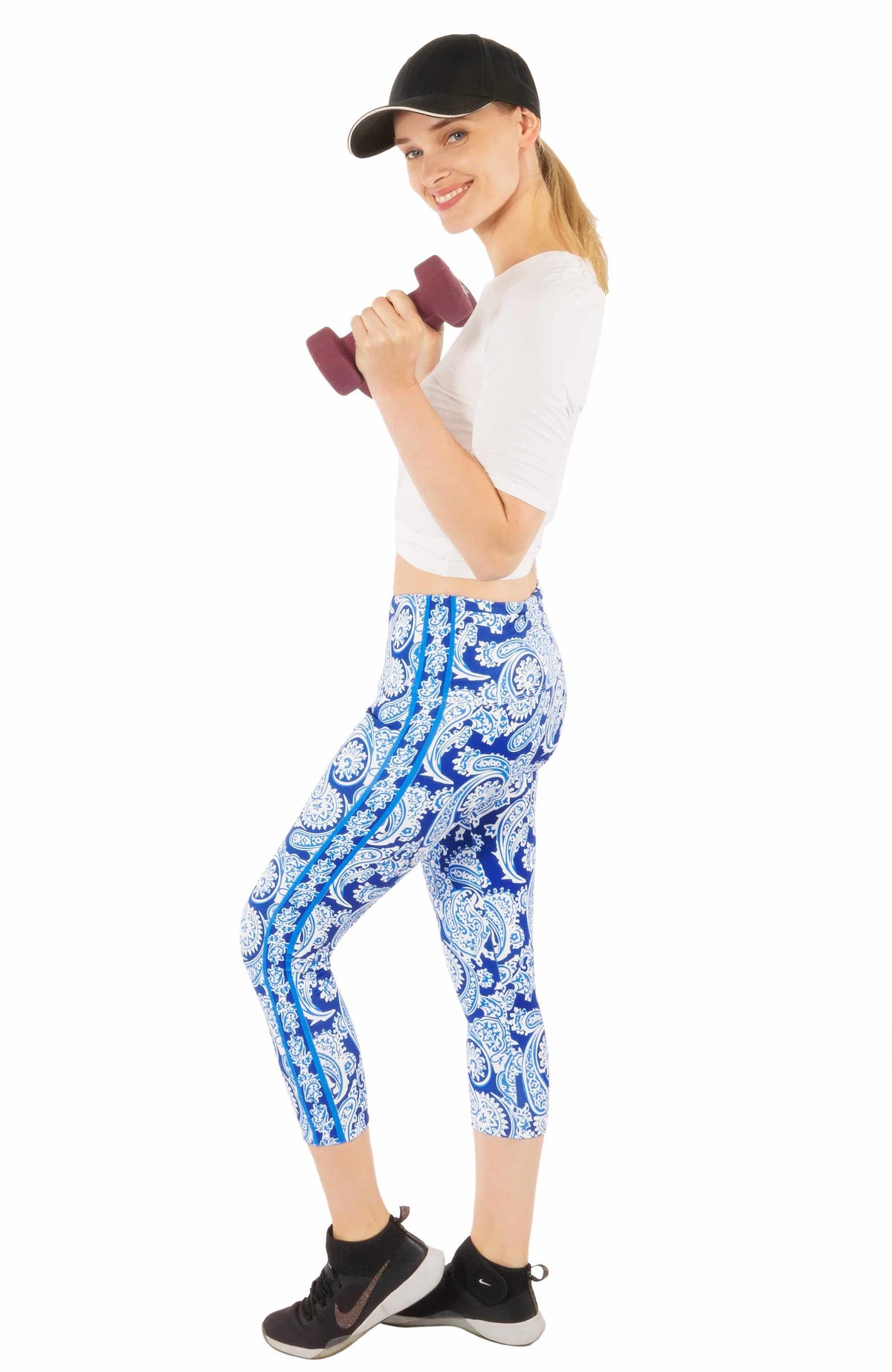 Leggings - Plentiful Paisley Blues