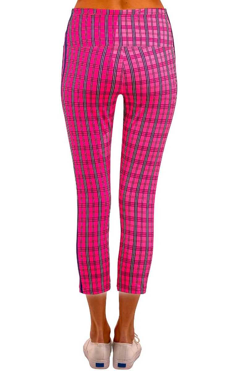 Leggings - Sunshine Plaid Pink