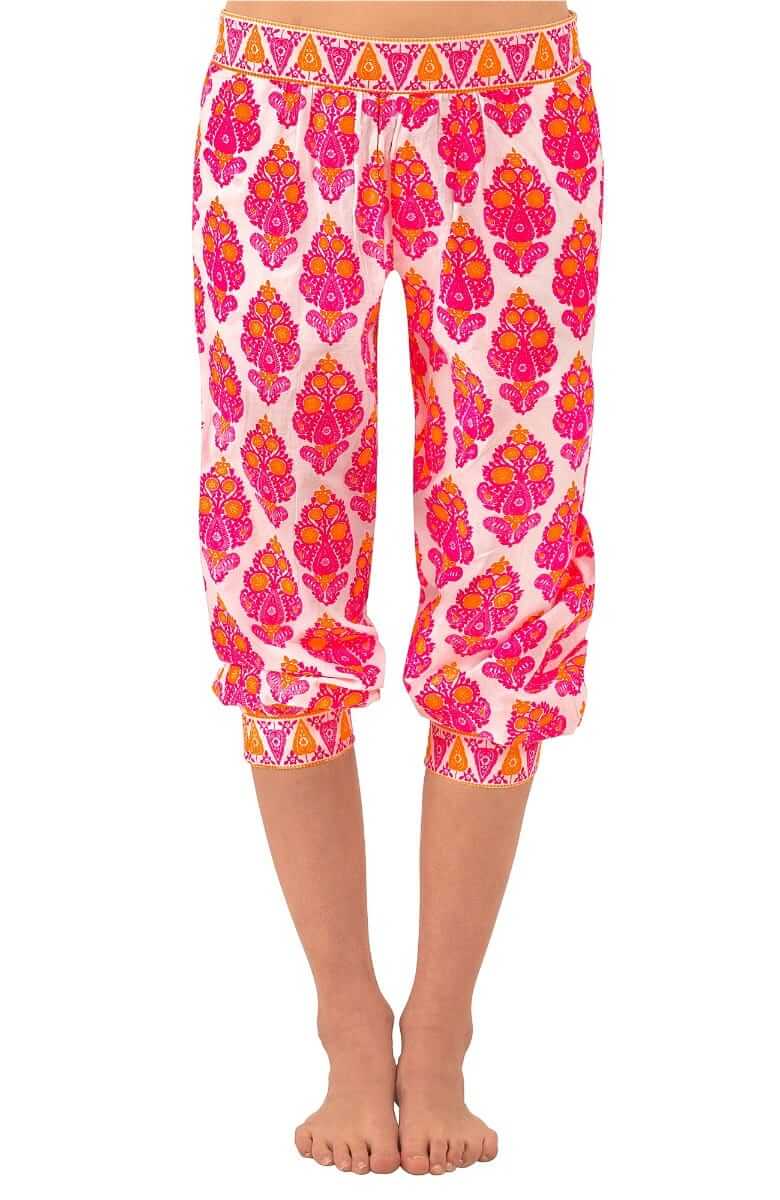 Cotton Genie Pant - East India - Final Sale Pink Orange