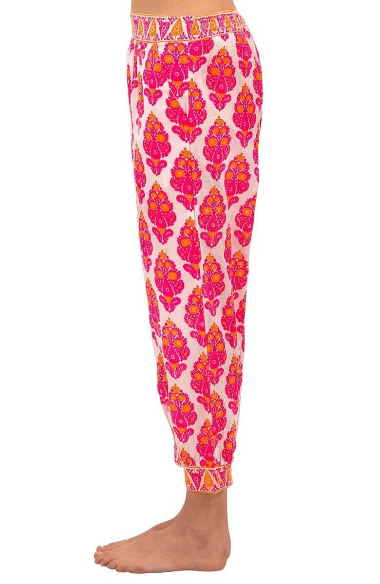 Cotton Genie Pant - East India - Final Sale Pink Orange