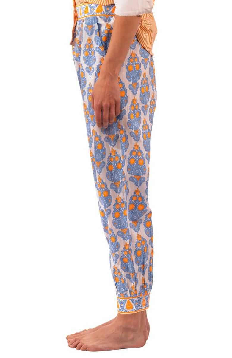 Cotton Genie Pant - East India - Final Sale Periwink Orange