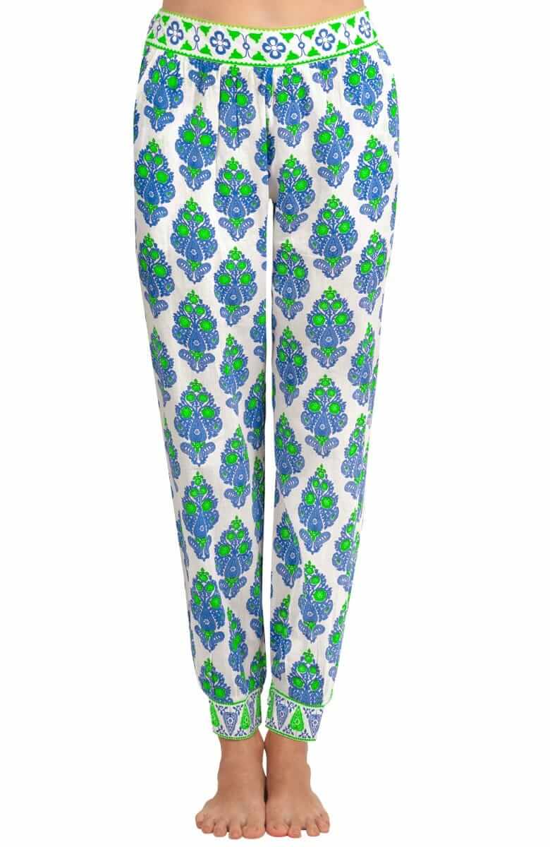 Cotton Genie Pant - East India - Final Sale Blue Kelly