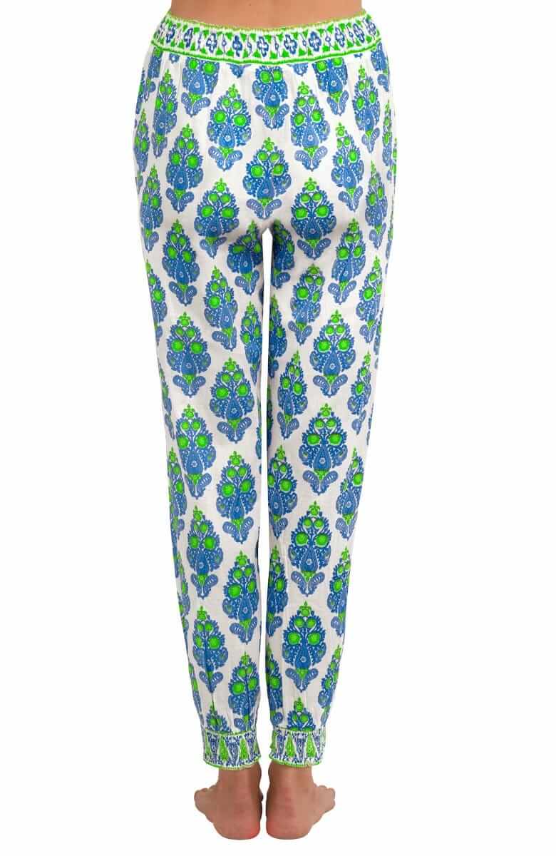 Cotton Genie Pant - East India - Final Sale Blue Kelly