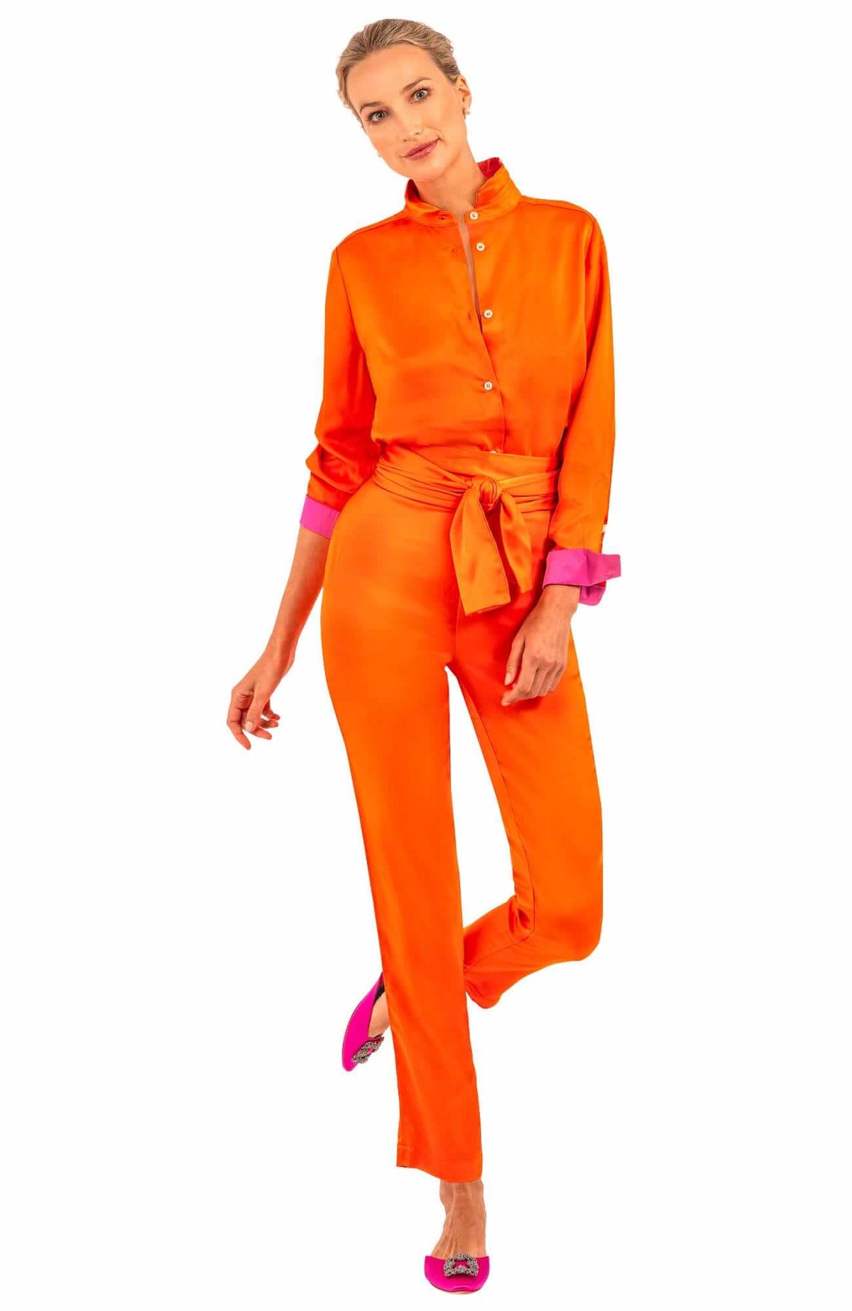 Pull On Pant - Mix Master Solid Orange