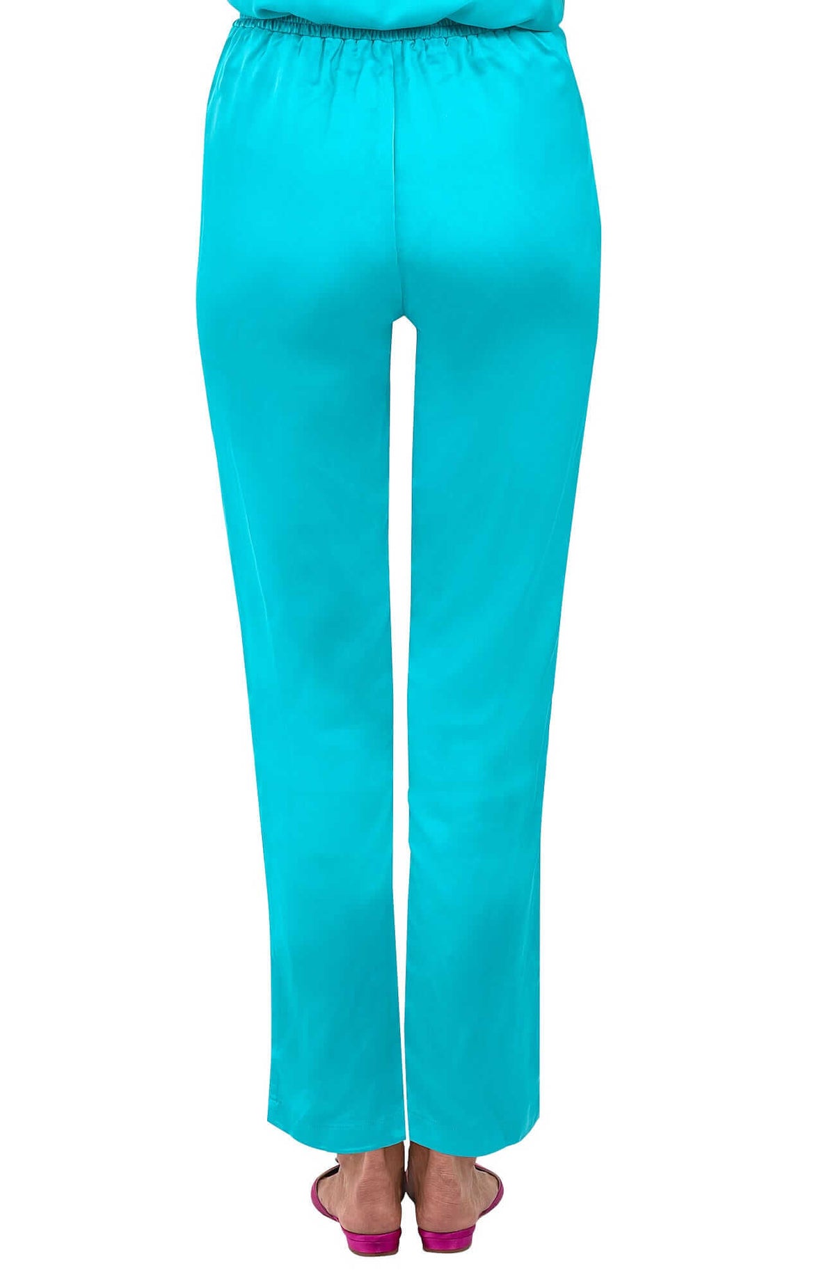 Pull On Pant - Mix Master Solid Turquoise