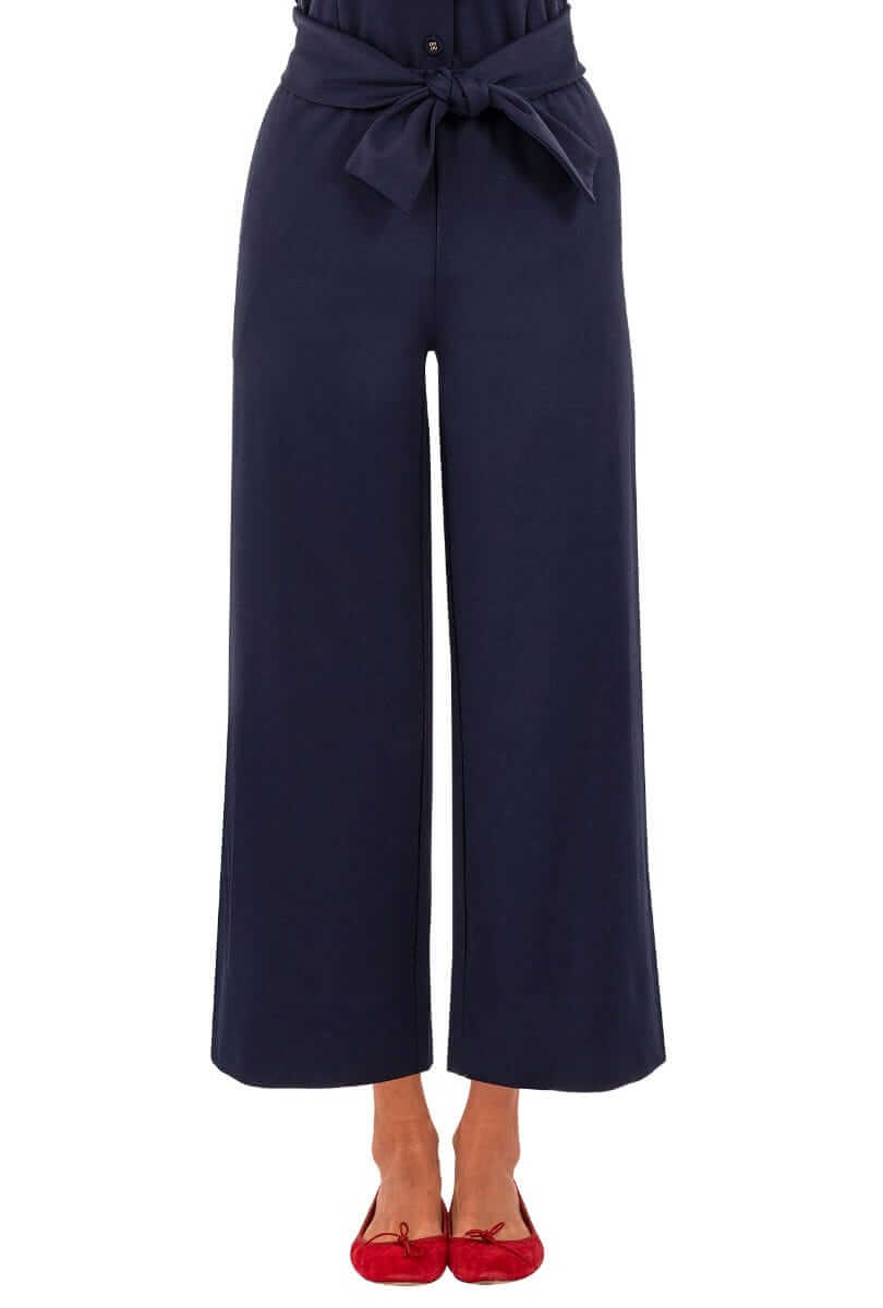 Ponte Crop Pant - Uptown Girl Navy