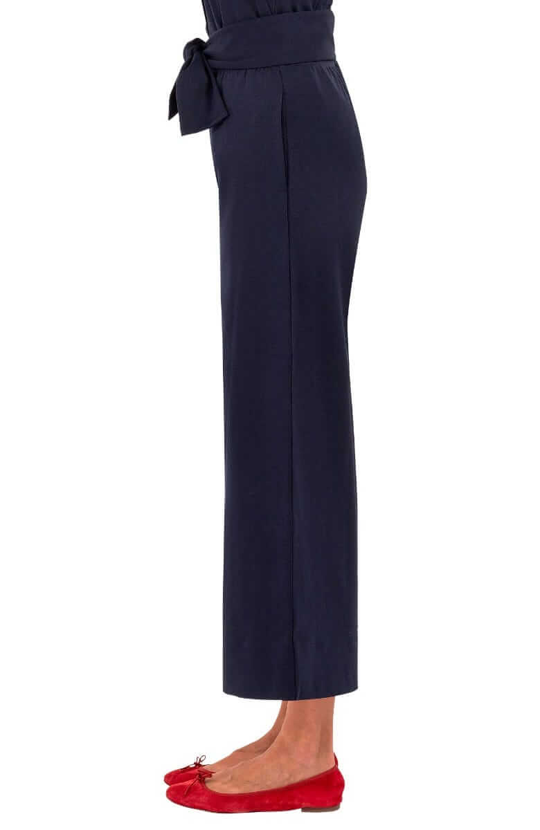 Ponte Crop Pant - Uptown Girl Navy