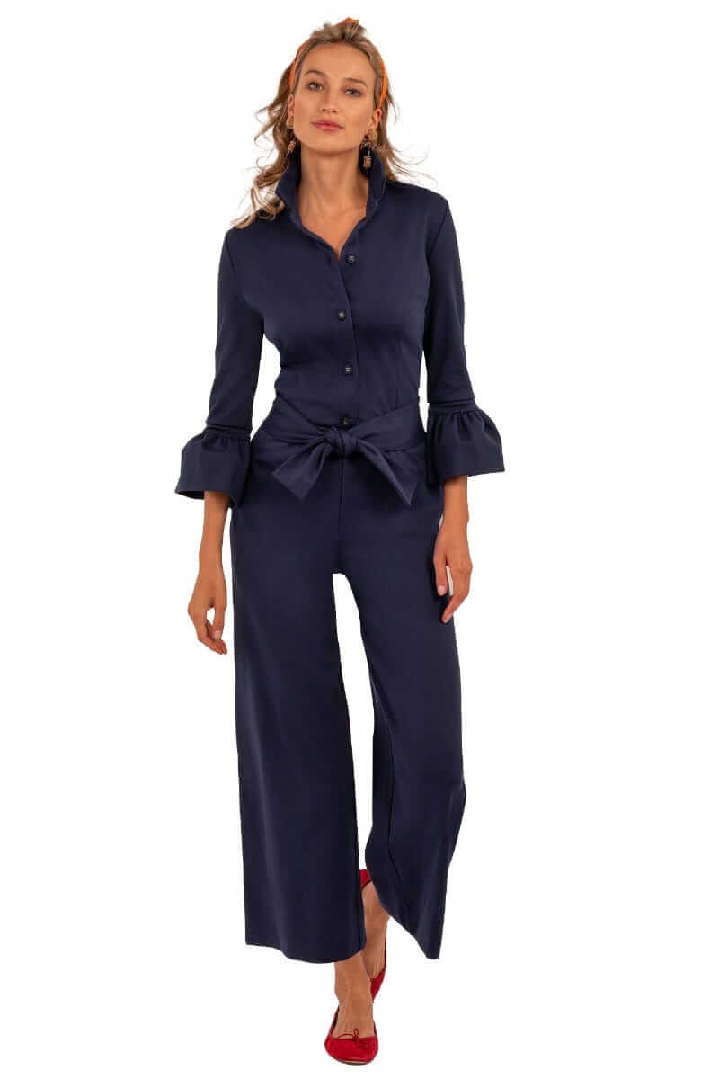 Ponte Crop Pant - Uptown Girl Navy