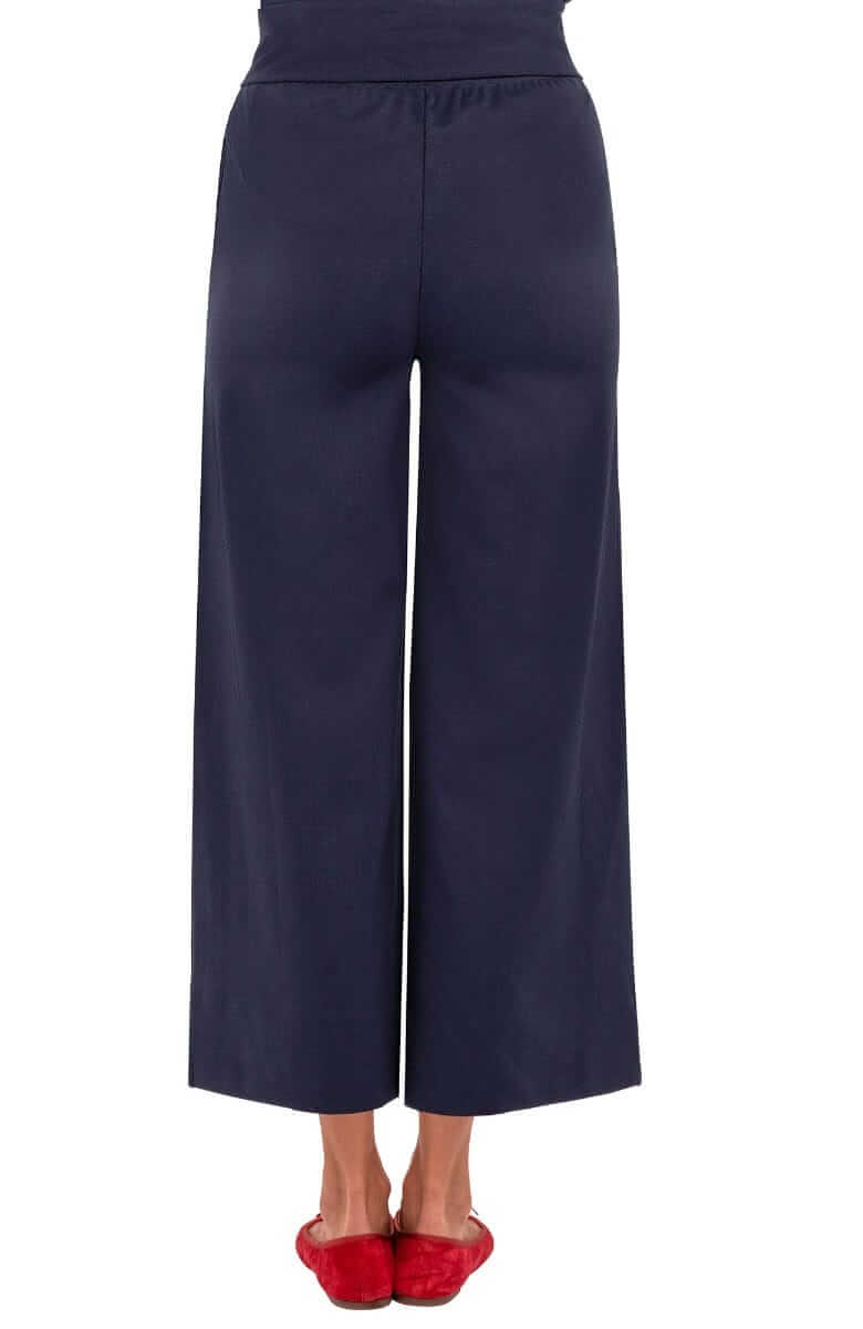 Ponte Crop Pant - Uptown Girl Navy