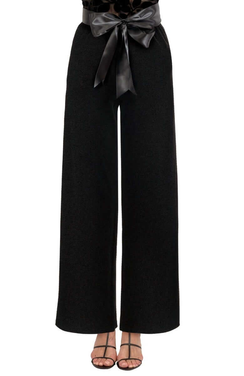 Palazzo Pant - Luxe Velvet Black