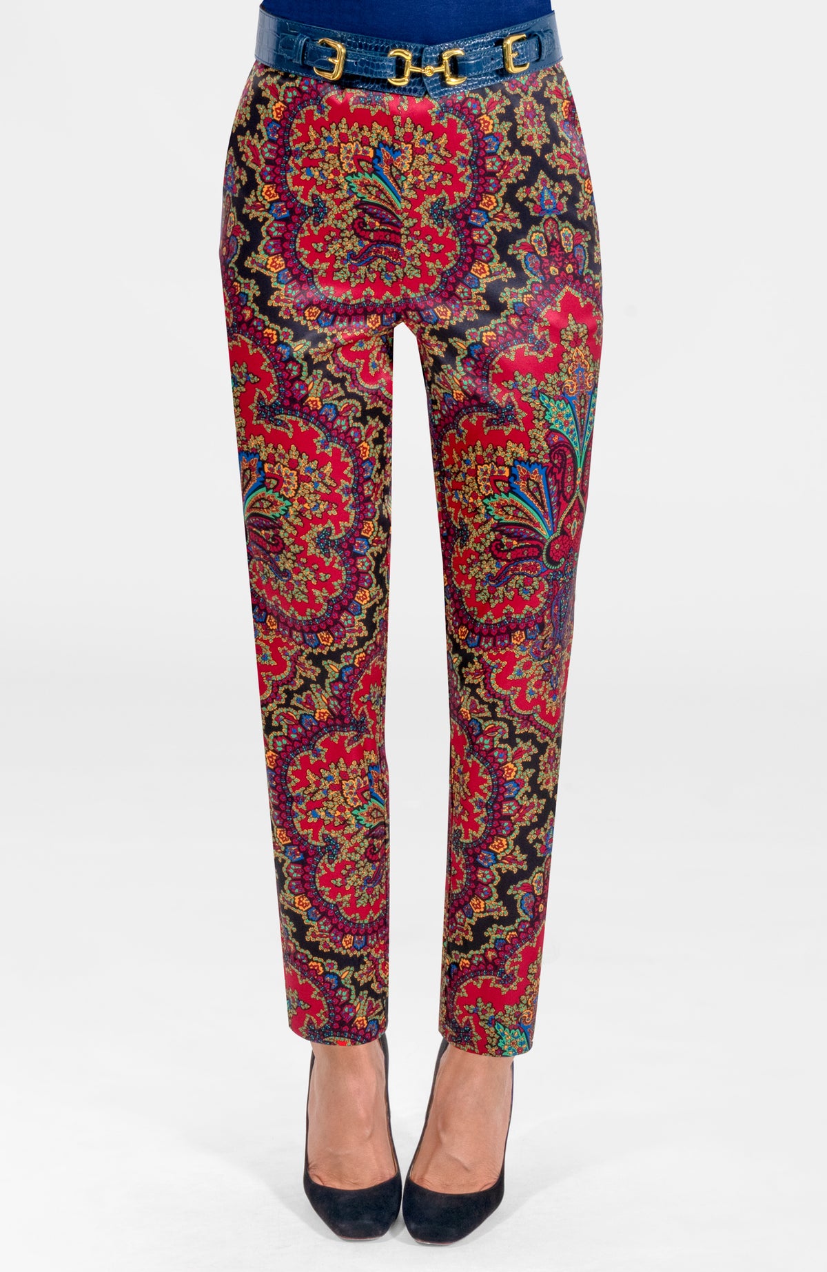 Preparatory Savile Pants - Passion Paisley Black
