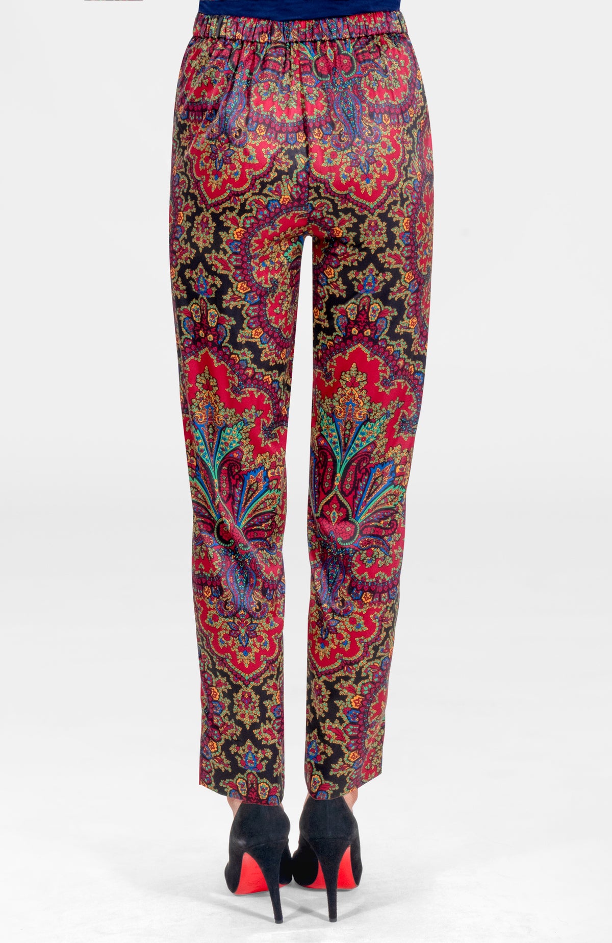 Preparatory Savile Pants - Passion Paisley Black