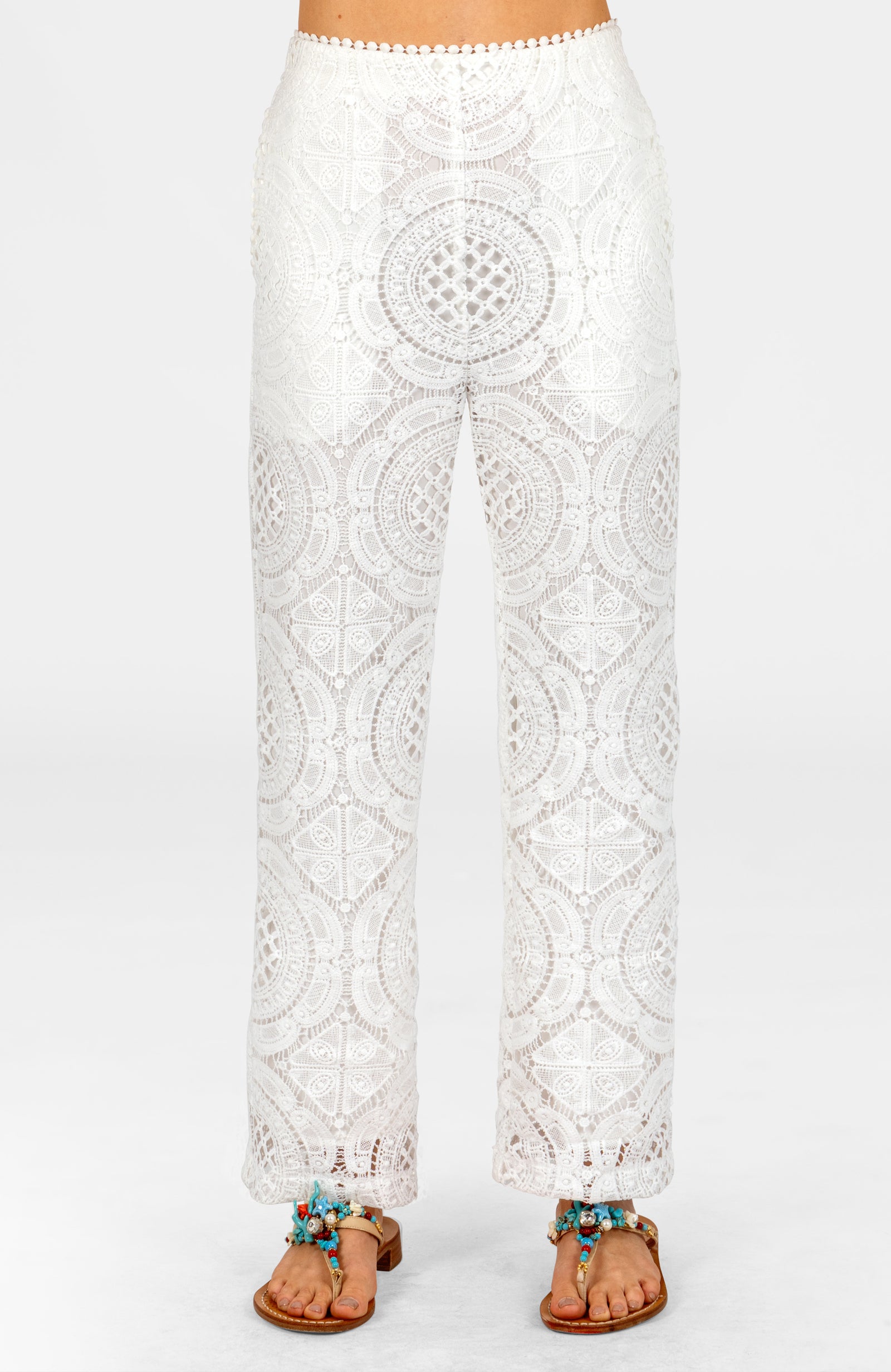 Straight Pant - Looking Glass White