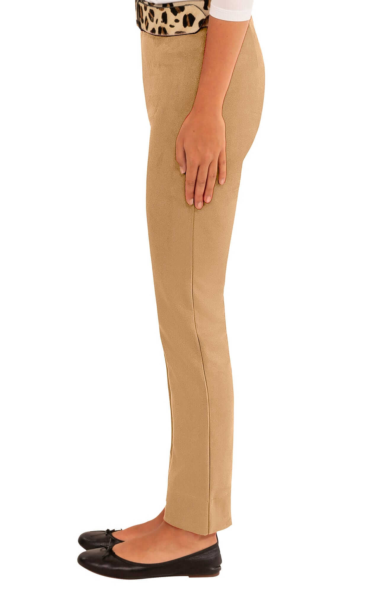 Gripeless Pull On Pants - Ultra Suede Beige