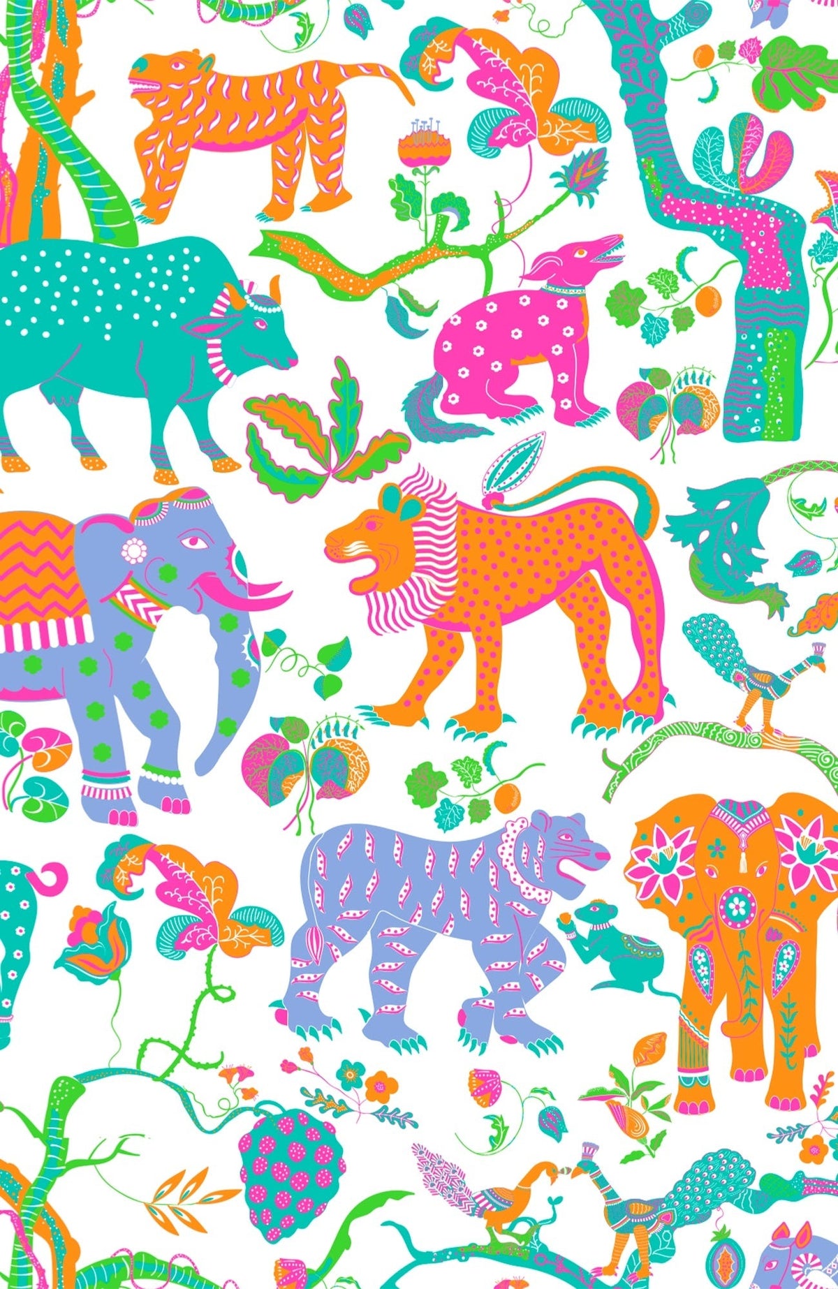 Side Tie Dress - Animal Kingdom - Final Sale Brights