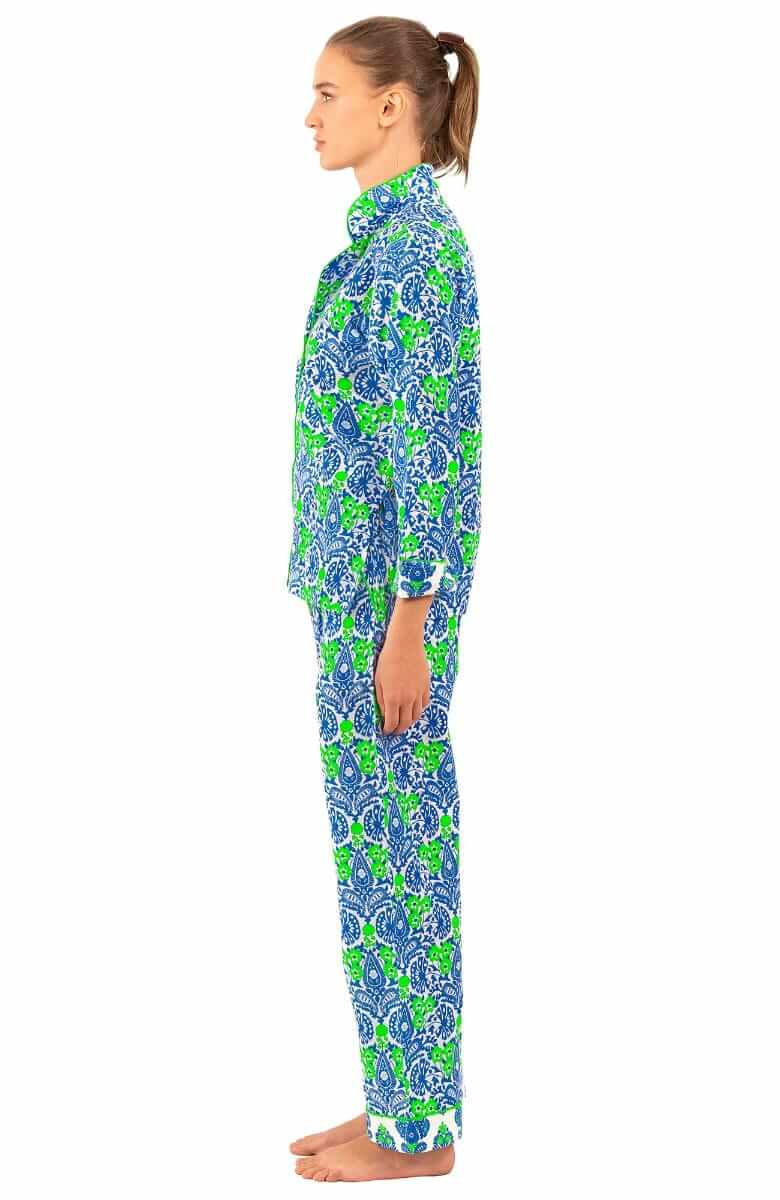 PJ Set - East India Blue Kelly