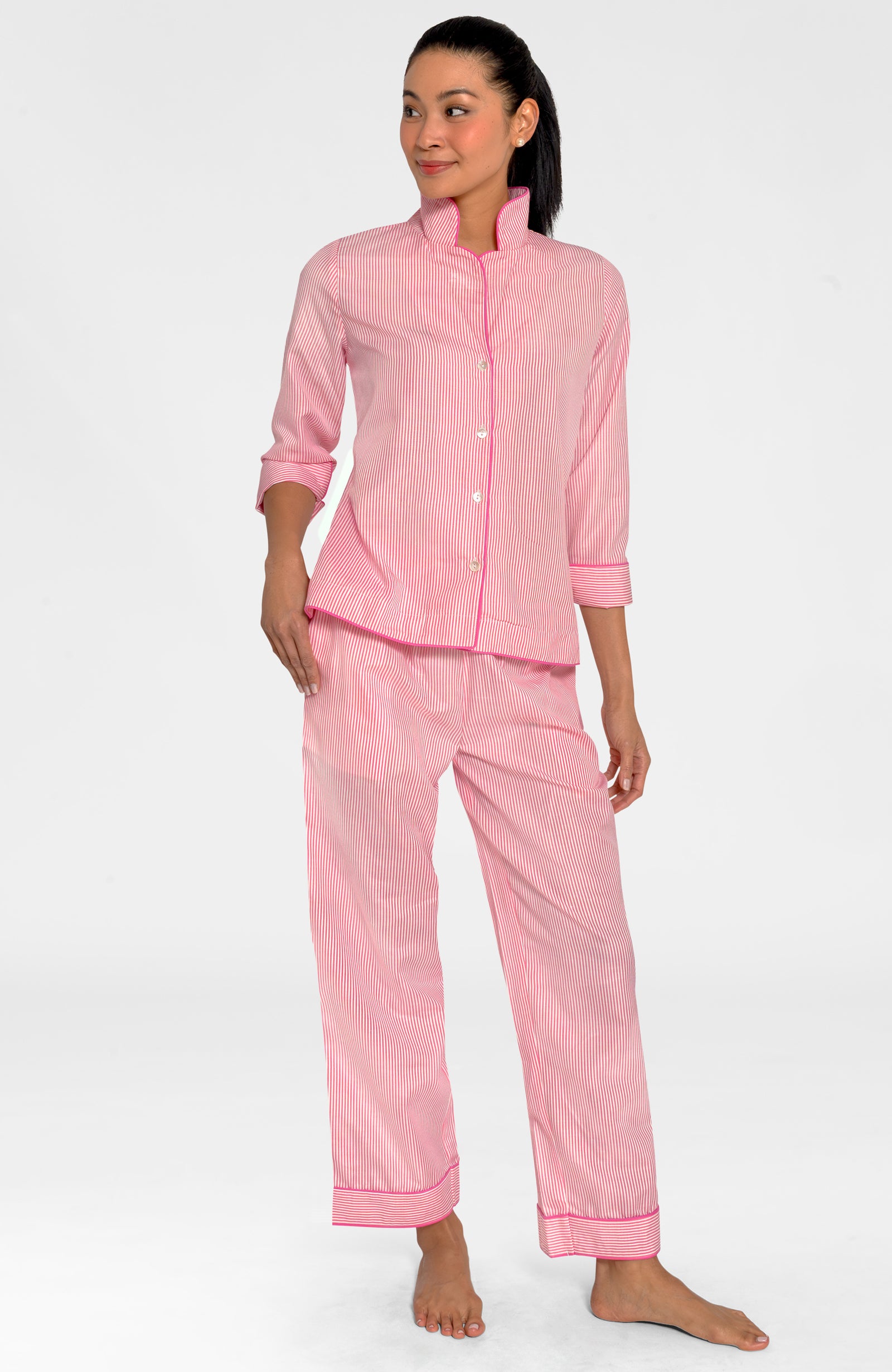 Pj Sets - Stripes Pink