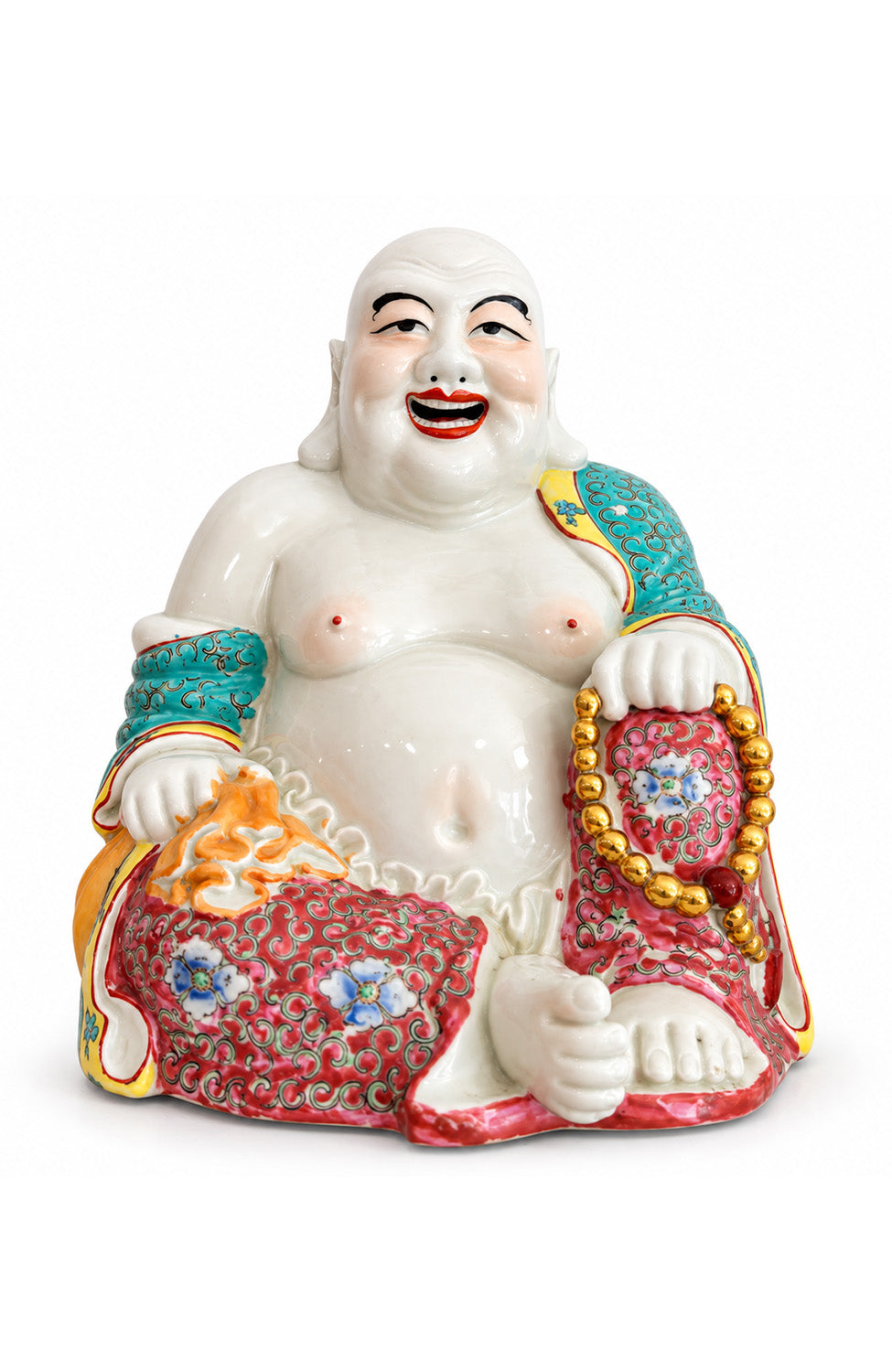 Late 19th C. Chinese Porcelain Smiling Buddha
