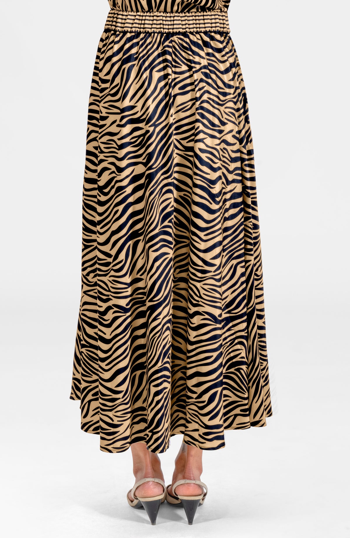 Twirl Skirt - Animal Instincts Zebra khaki