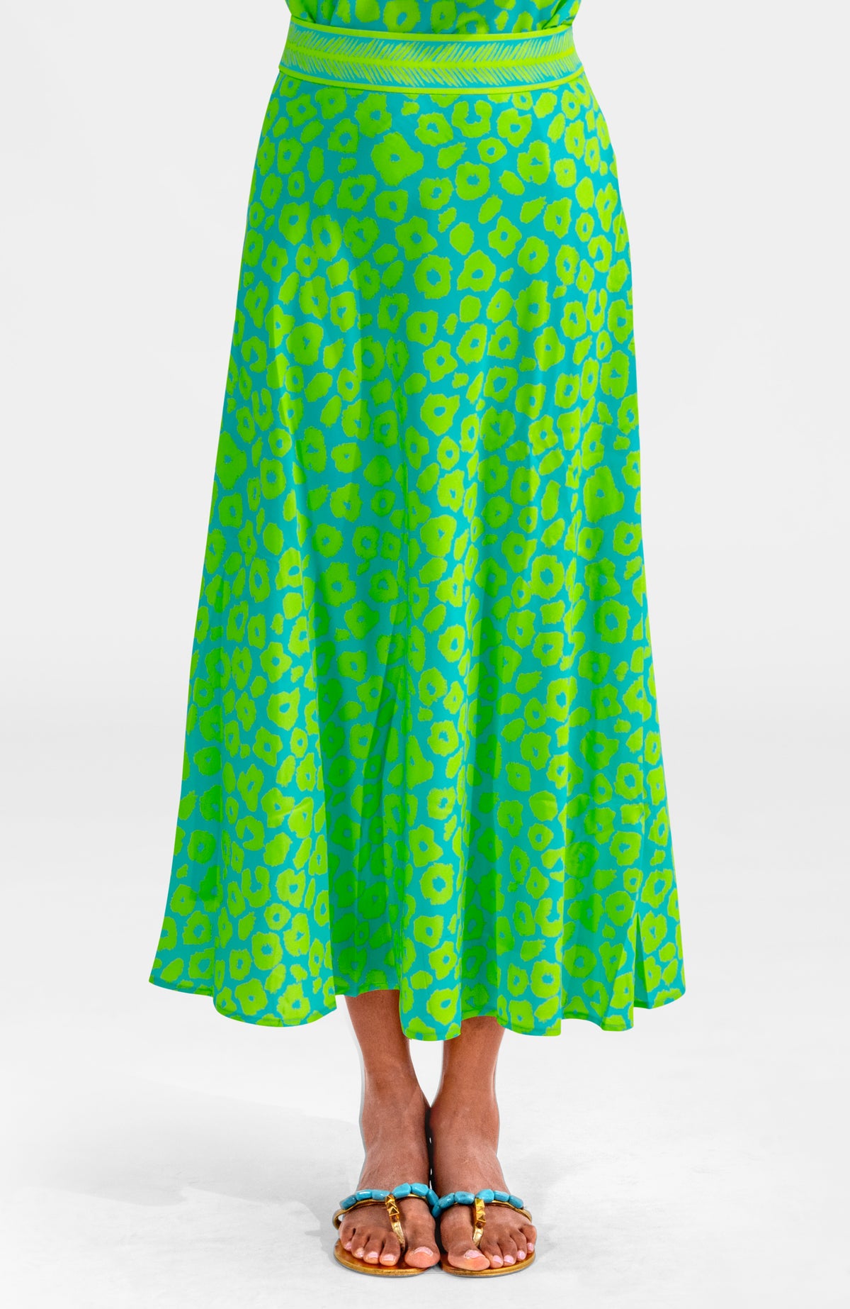 The Twirl Skirt - Me Jane Turquoise