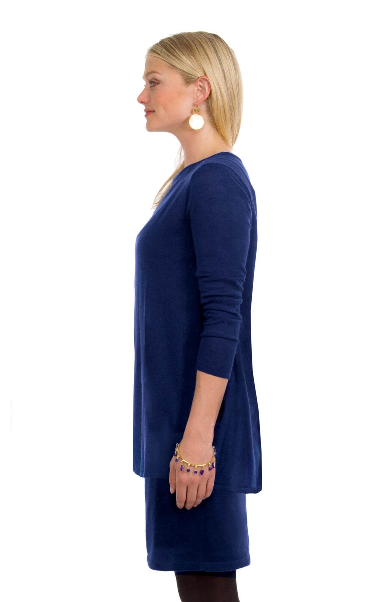 Cashmere - Like Pencil Skirt - Final Sale Navy