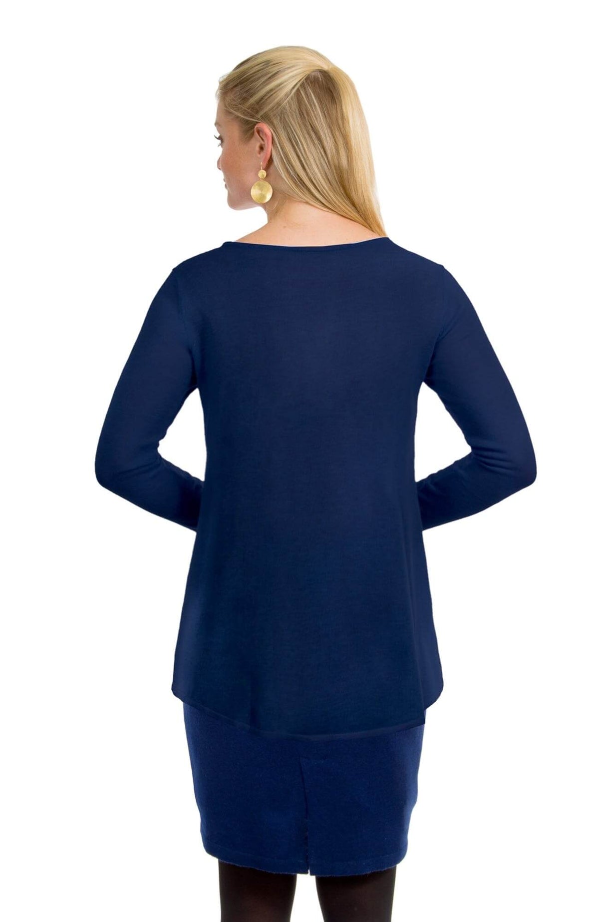 Cashmere - Like Pencil Skirt - Final Sale Navy