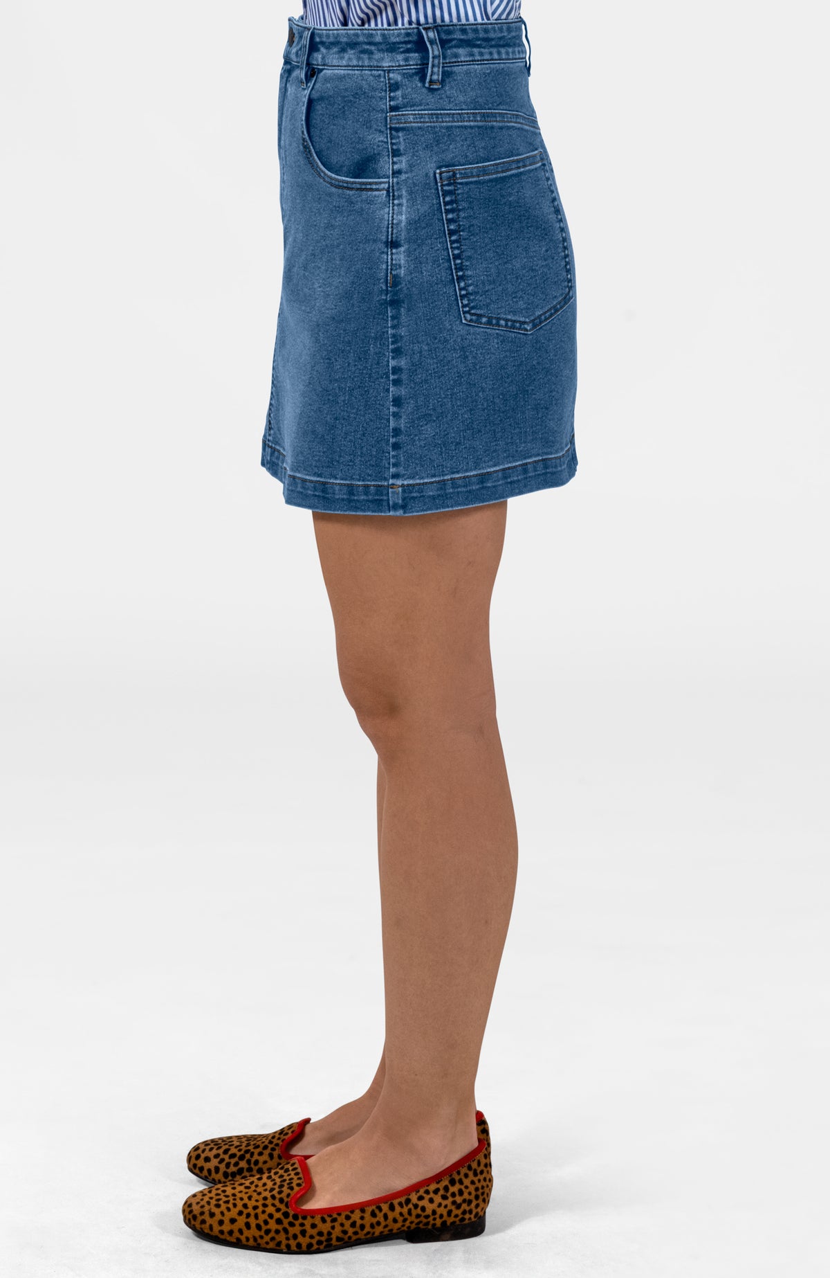 Mighty Cute Denim Skirt - Mini Medium Denim