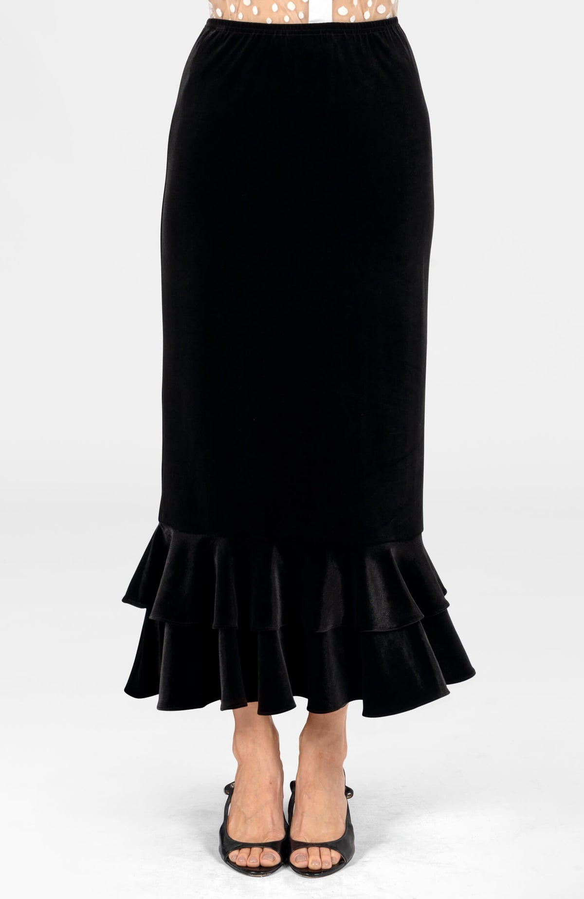 Grand Finale Maxi Skirt - Silky Velvet