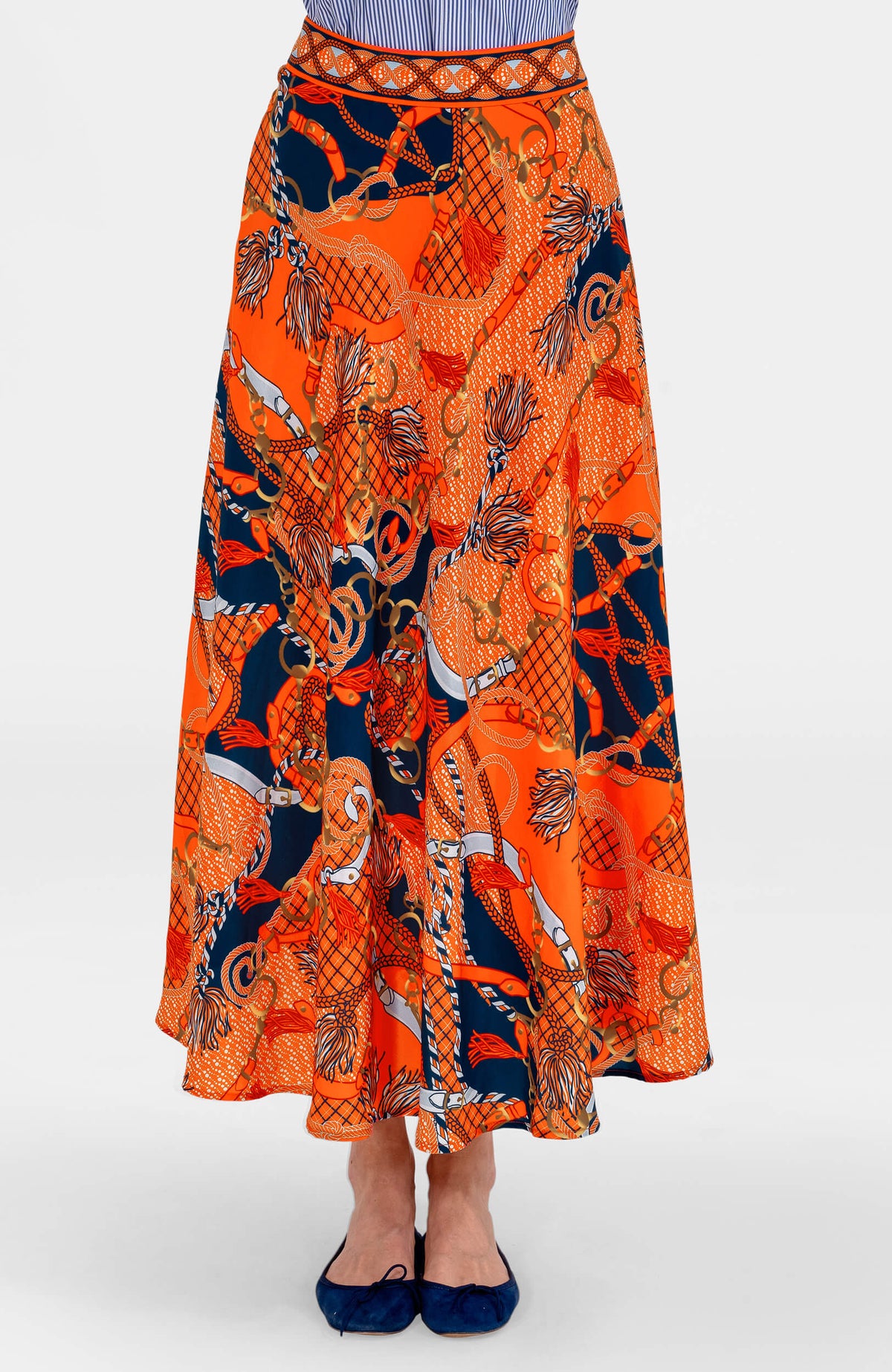 The Twirl Skirt - Ditto Orange