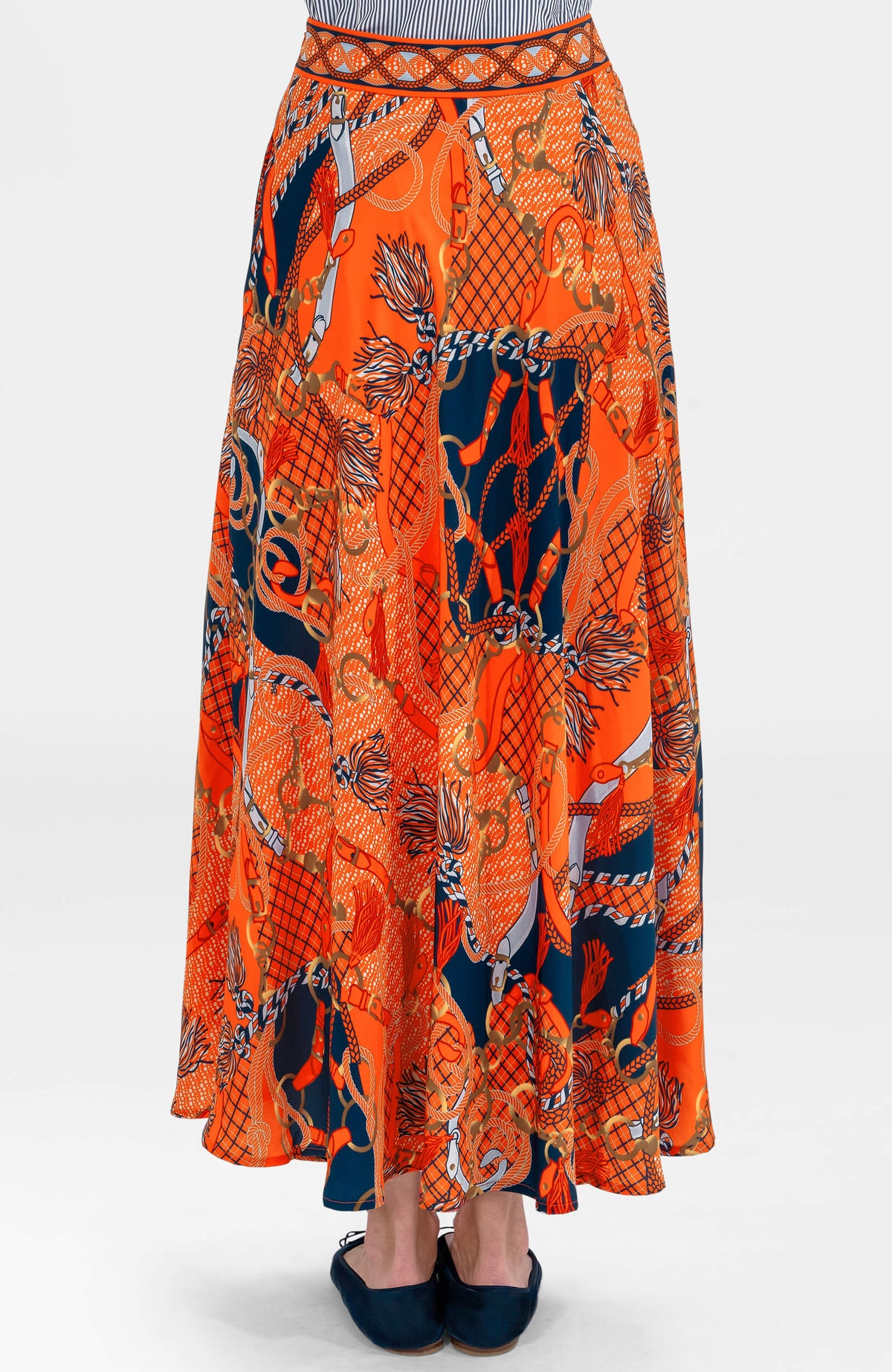 The Twirl Skirt - Ditto Orange