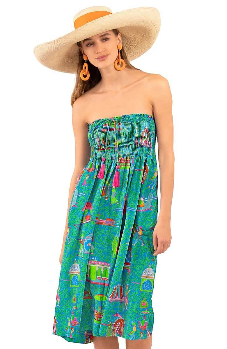 Haight Ashbury Skirt/Dress - Palanquin Party Turquoise One Size