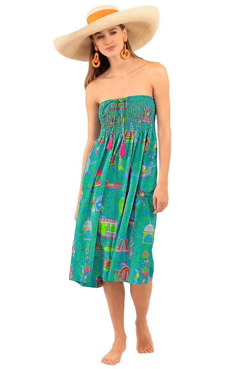 Haight Ashbury Skirt/Dress - Palanquin Party Turquoise One Size