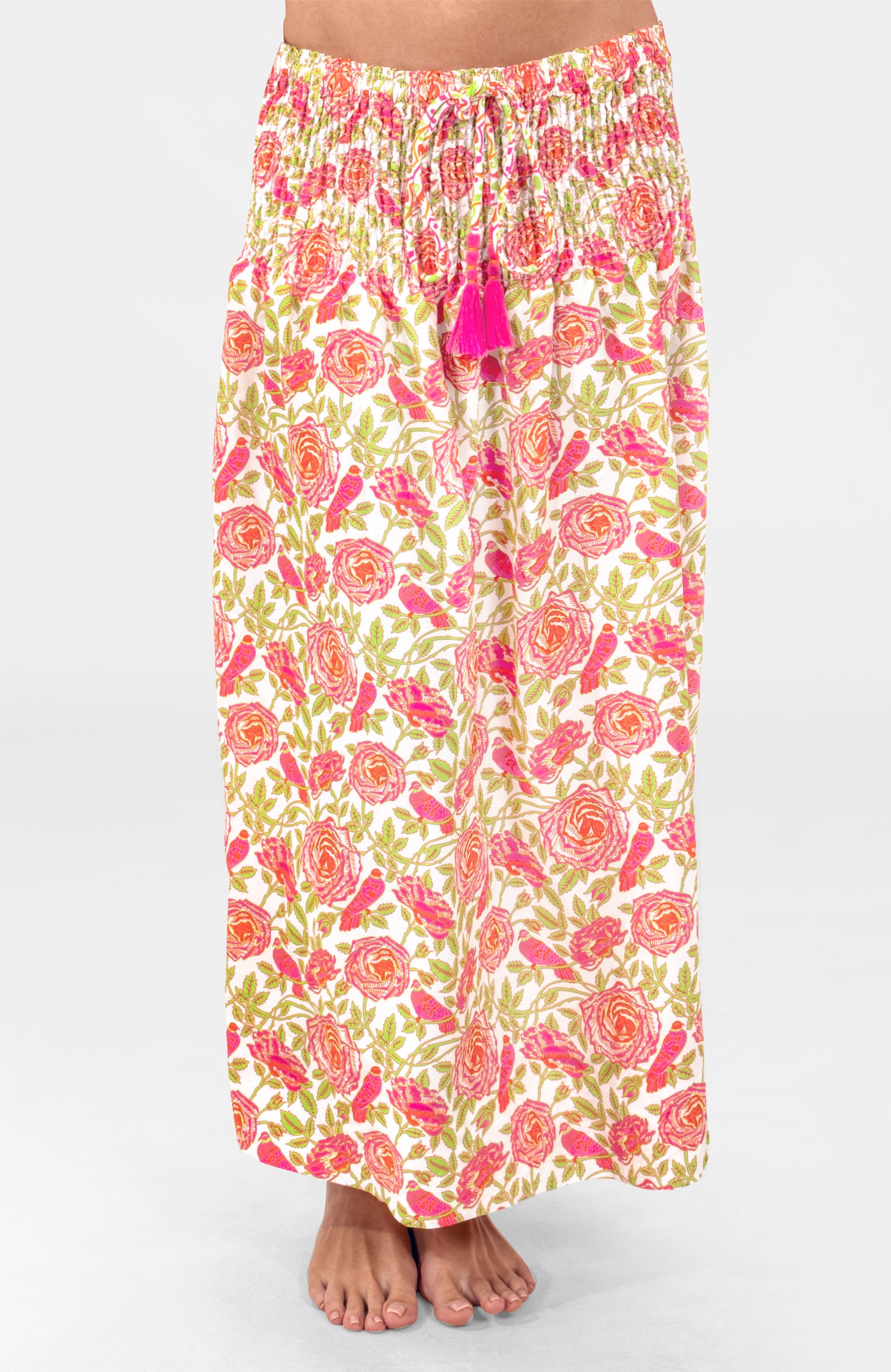 Haight Ashbury Skirt/Dress - Smell The Roses Pink Lime NULL