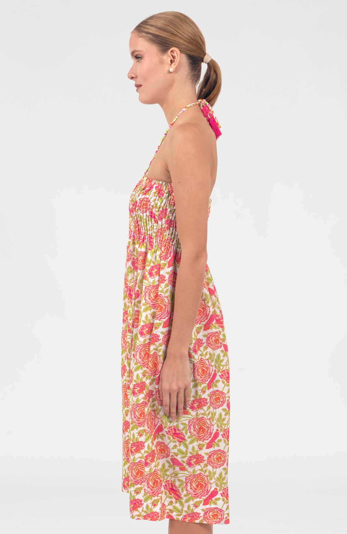 Haight Ashbury Skirt/Dress - Smell The Roses Pink Lime NULL