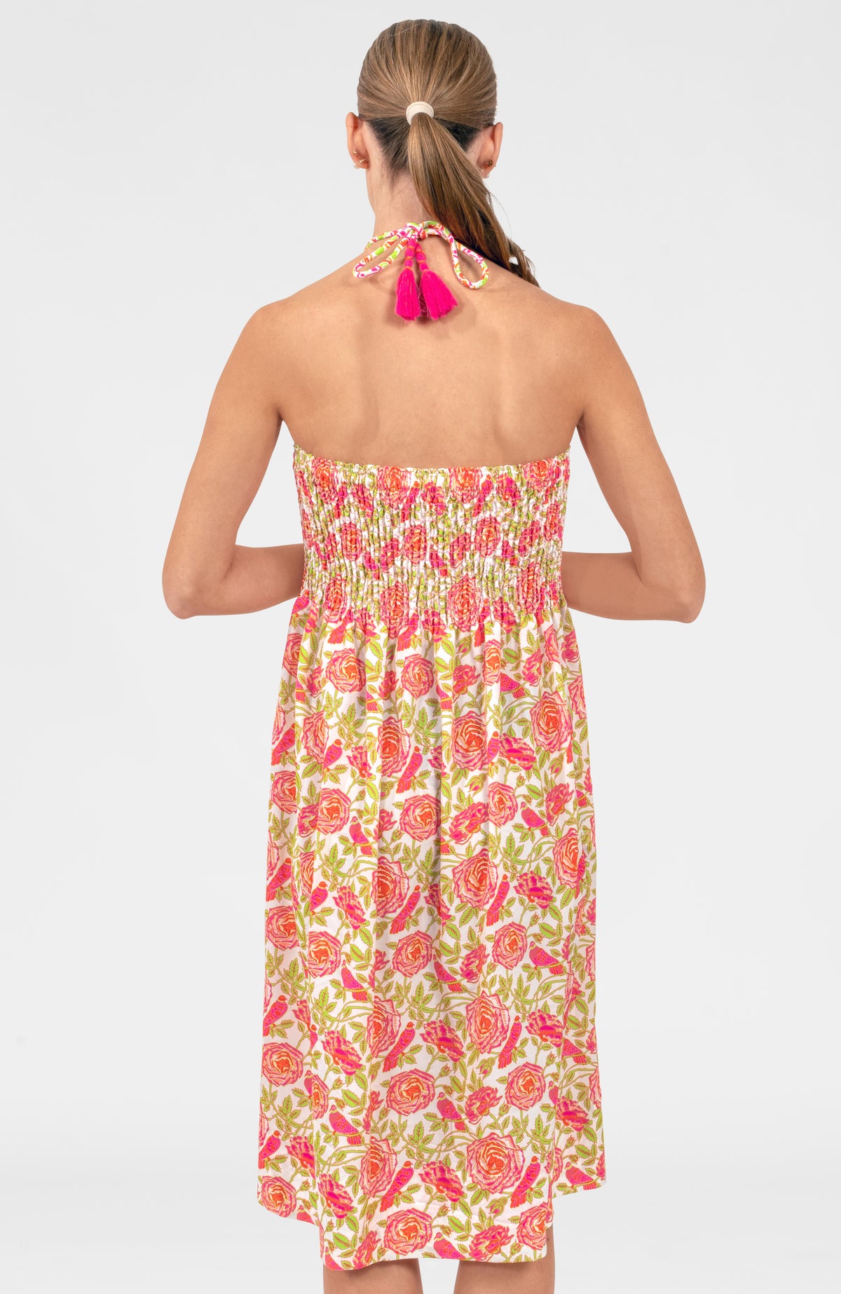 Haight Ashbury Skirt/Dress - Smell The Roses Pink Lime NULL