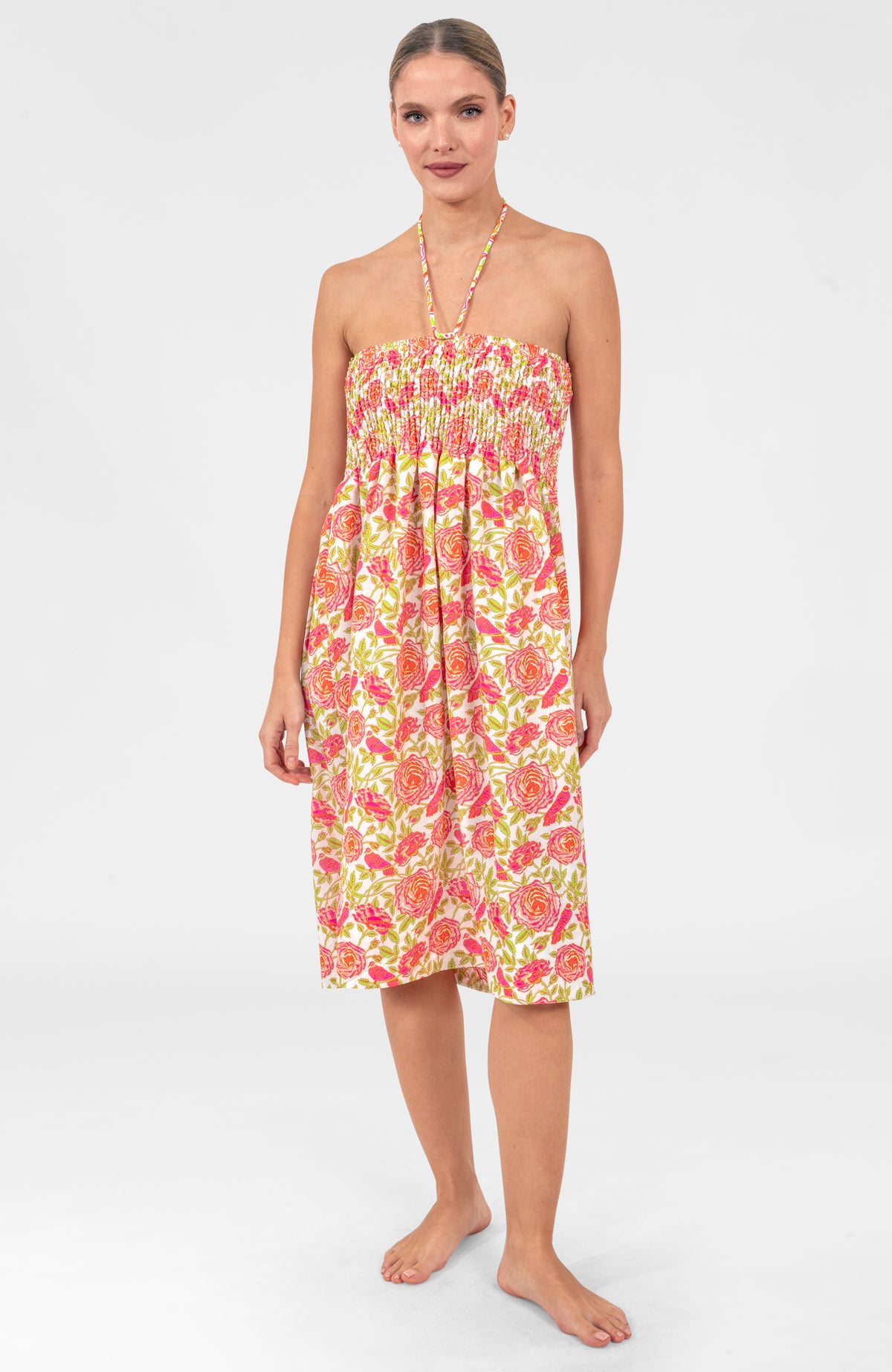 Haight Ashbury Skirt/Dress - Smell The Roses Pink Lime NULL