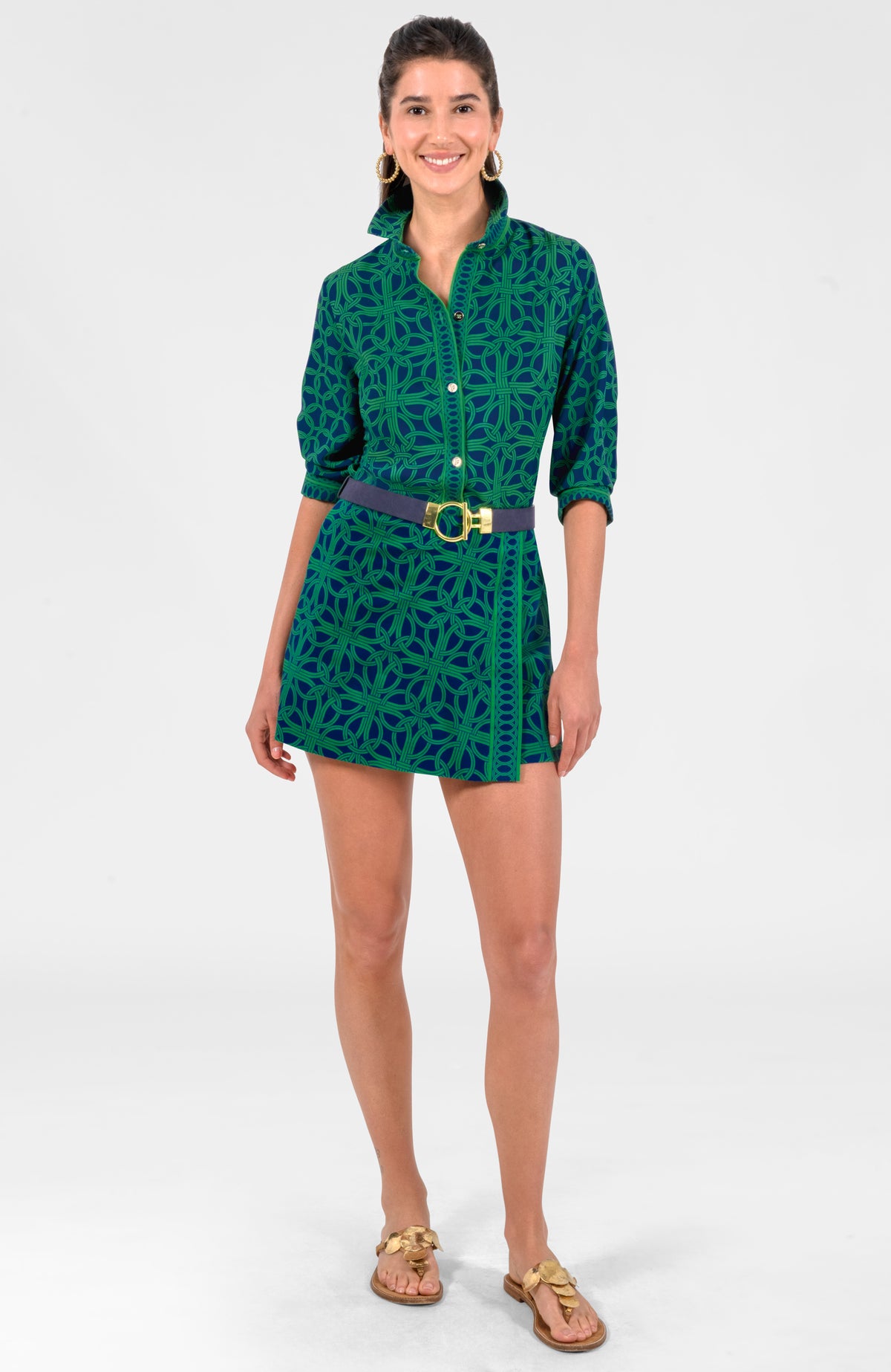 Peek A Boo Skort - Ring Toss Navy