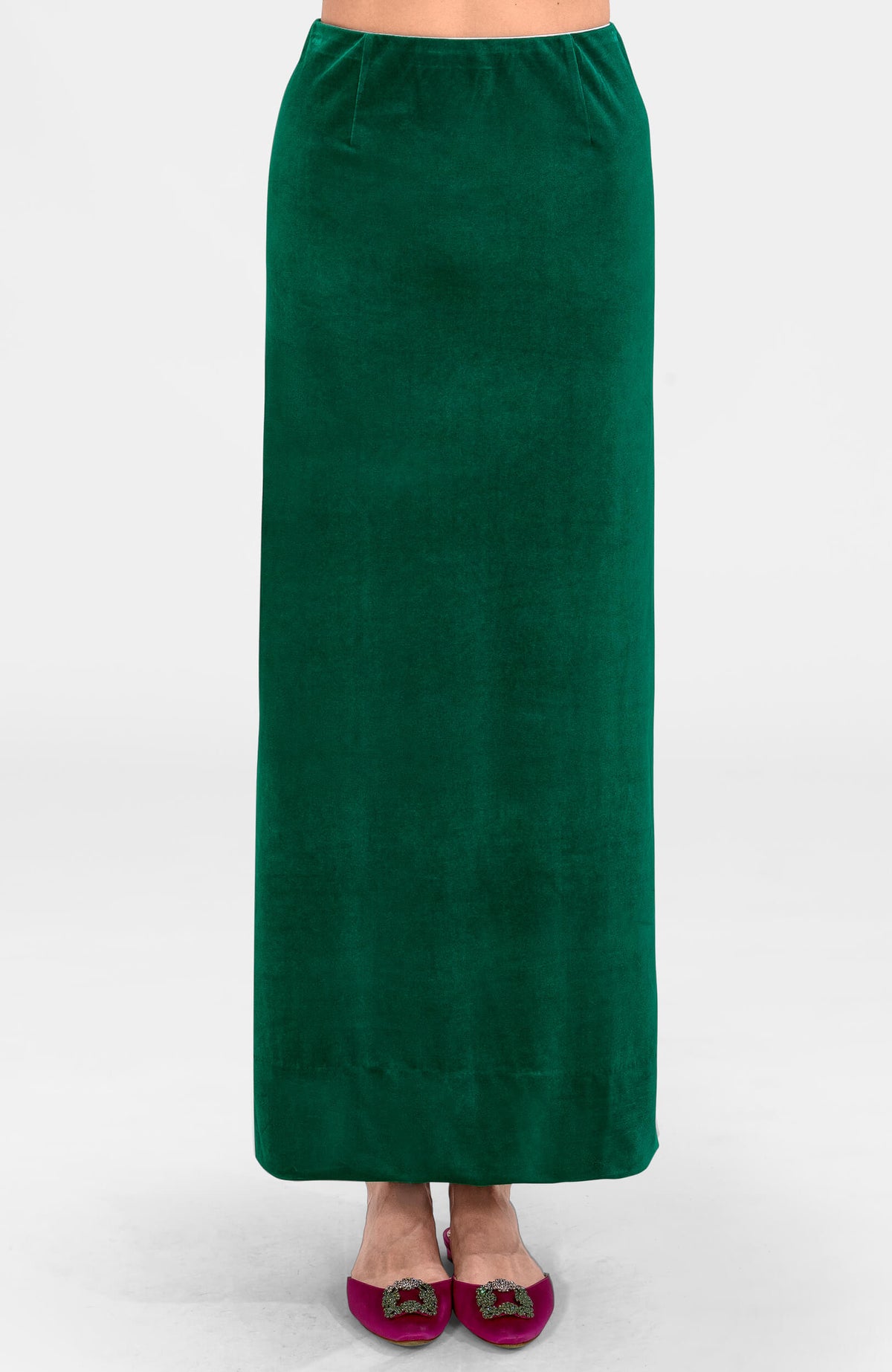 Posh Midi Skirt - Silky Velvet